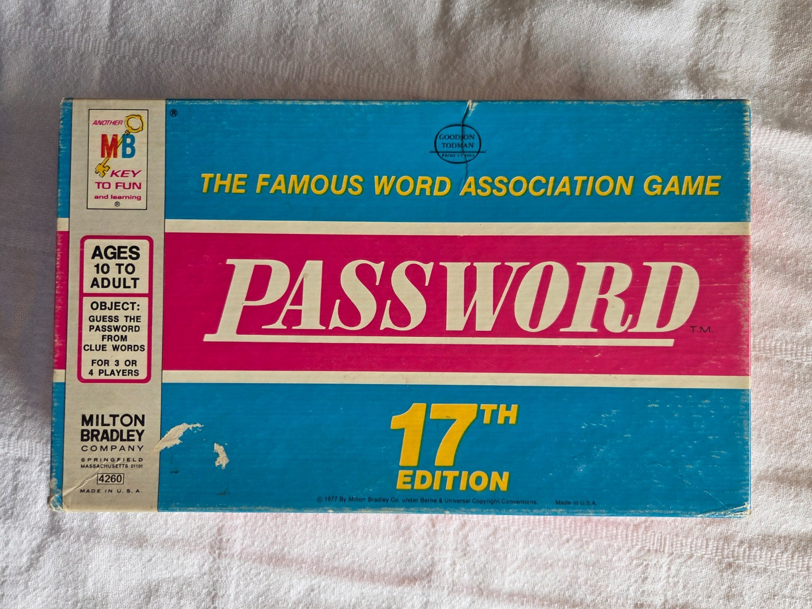 Vintage 1977 Password 17th Edition Board Game – Complete