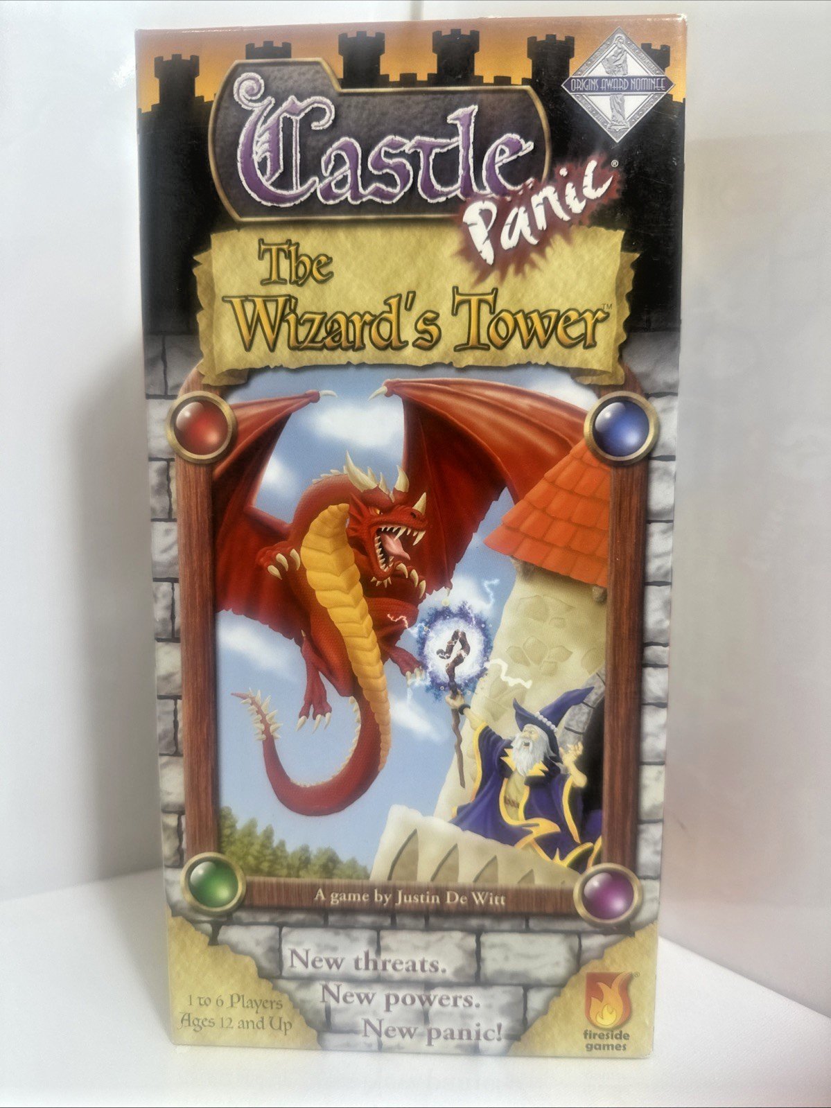 Castle Panic Wizards Tower Expansion Board Game 1st Edition Complete Fireside