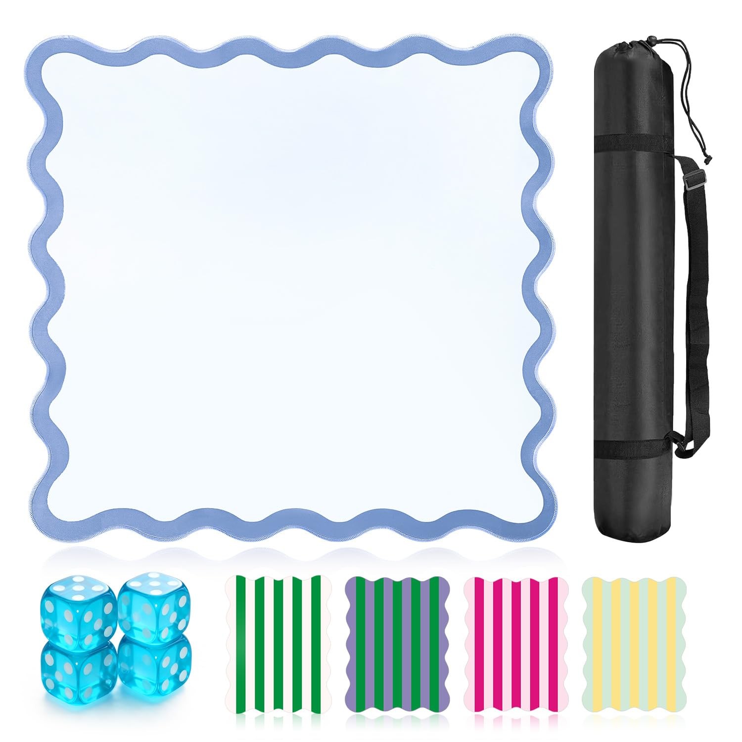 32 Inch Anti Slip Noise Reduction Mahjong Mat Game Table Accessory Mahjong Set