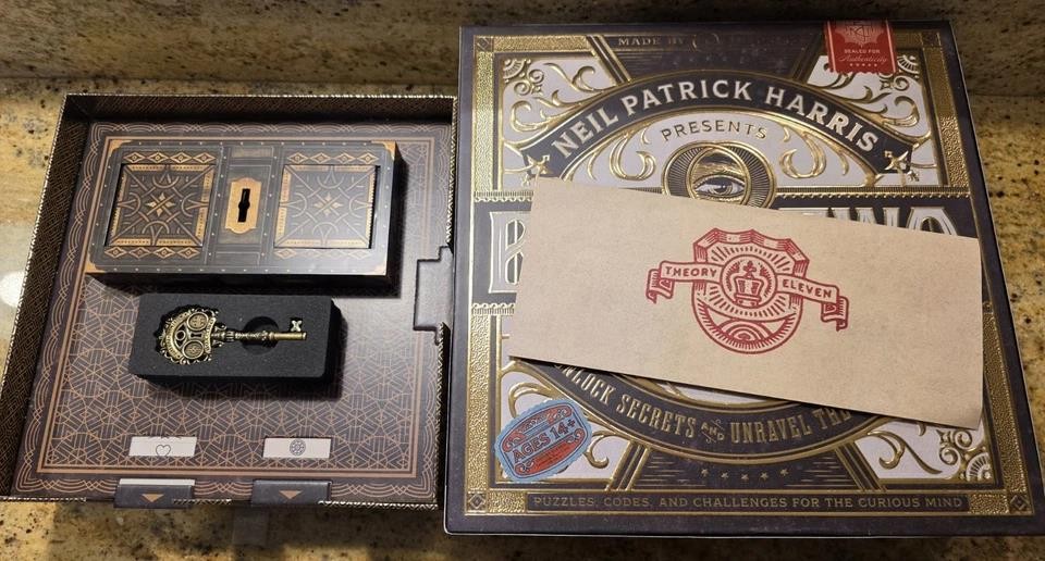 BOX TWO by Neil Patrick Harris Theory 11, New, Puzzles, Codes, Challenges