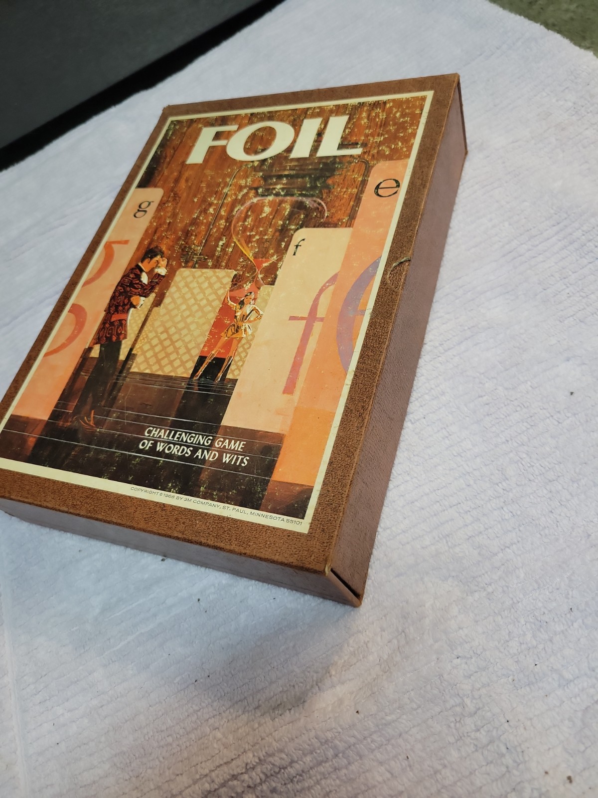 3M Foil Challenging Game Of Words & Wits 1968 3M Bookshelf Game Complete