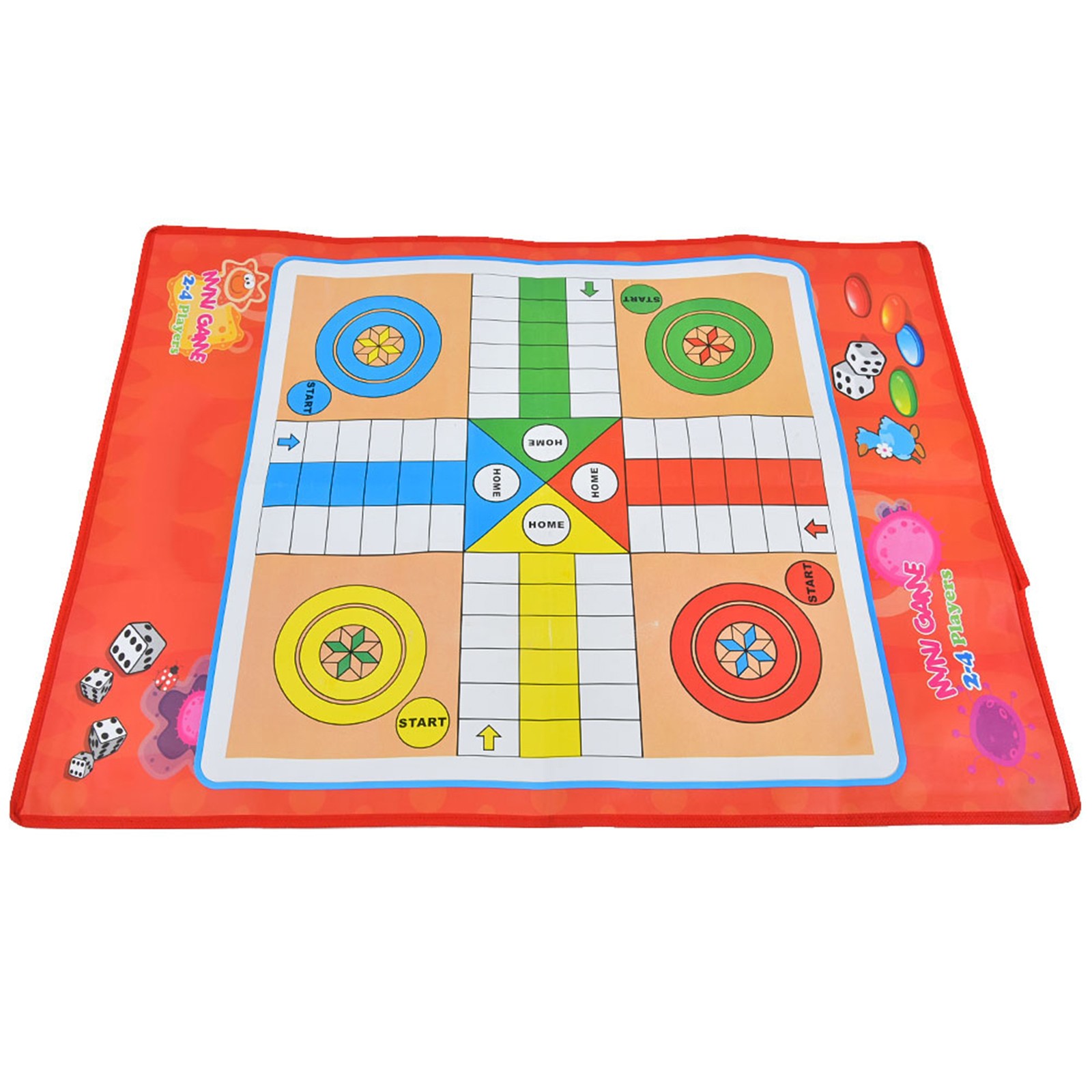 Kids Ludo Board Set Eco-friendly Non-woven Children Game For Family NEGF