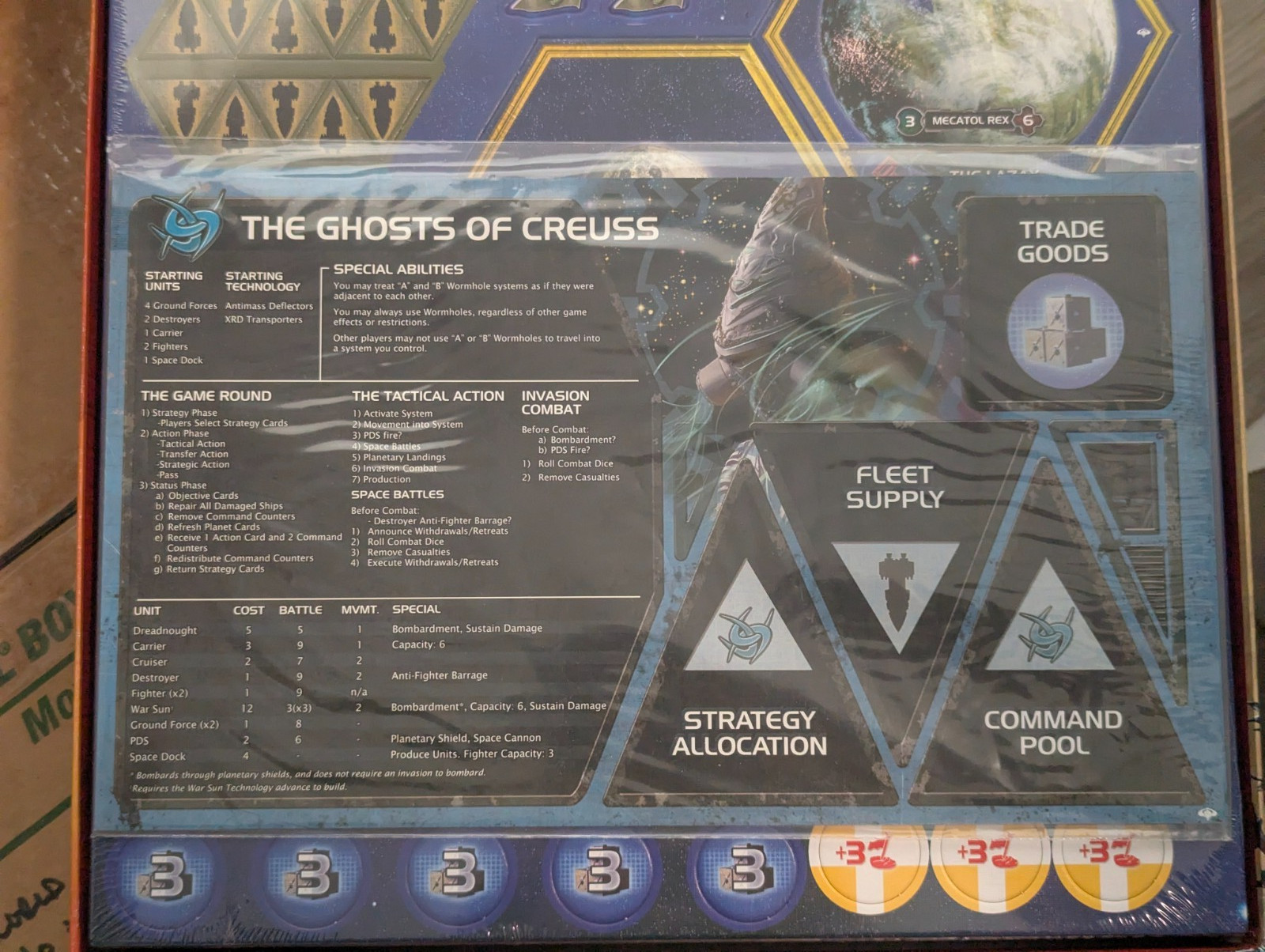 TWILIGHT IMPERIUM SHARDS of the THRONE Expansion ONLY 100% COMPLETE 2011 UNPUNCH