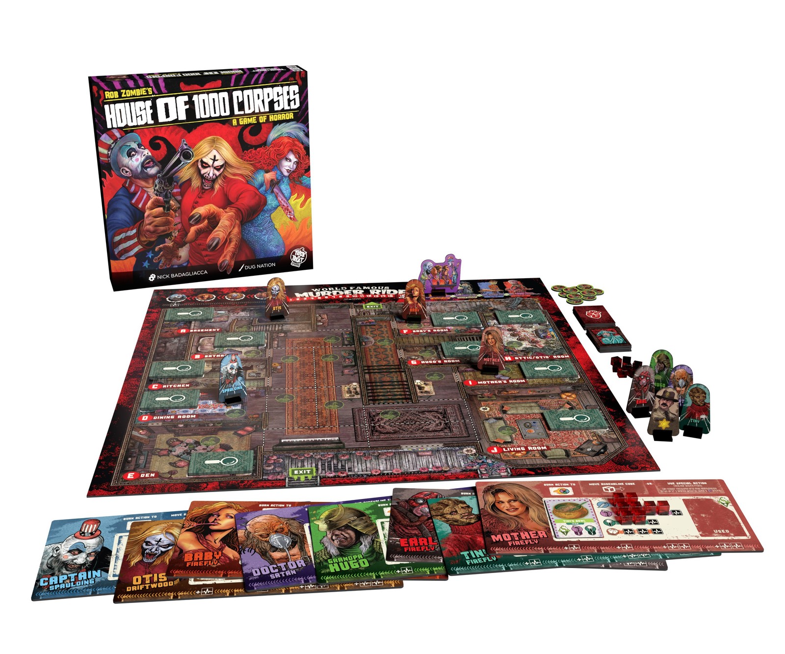 House of 1000 Corpses A Game of Horror Board Game