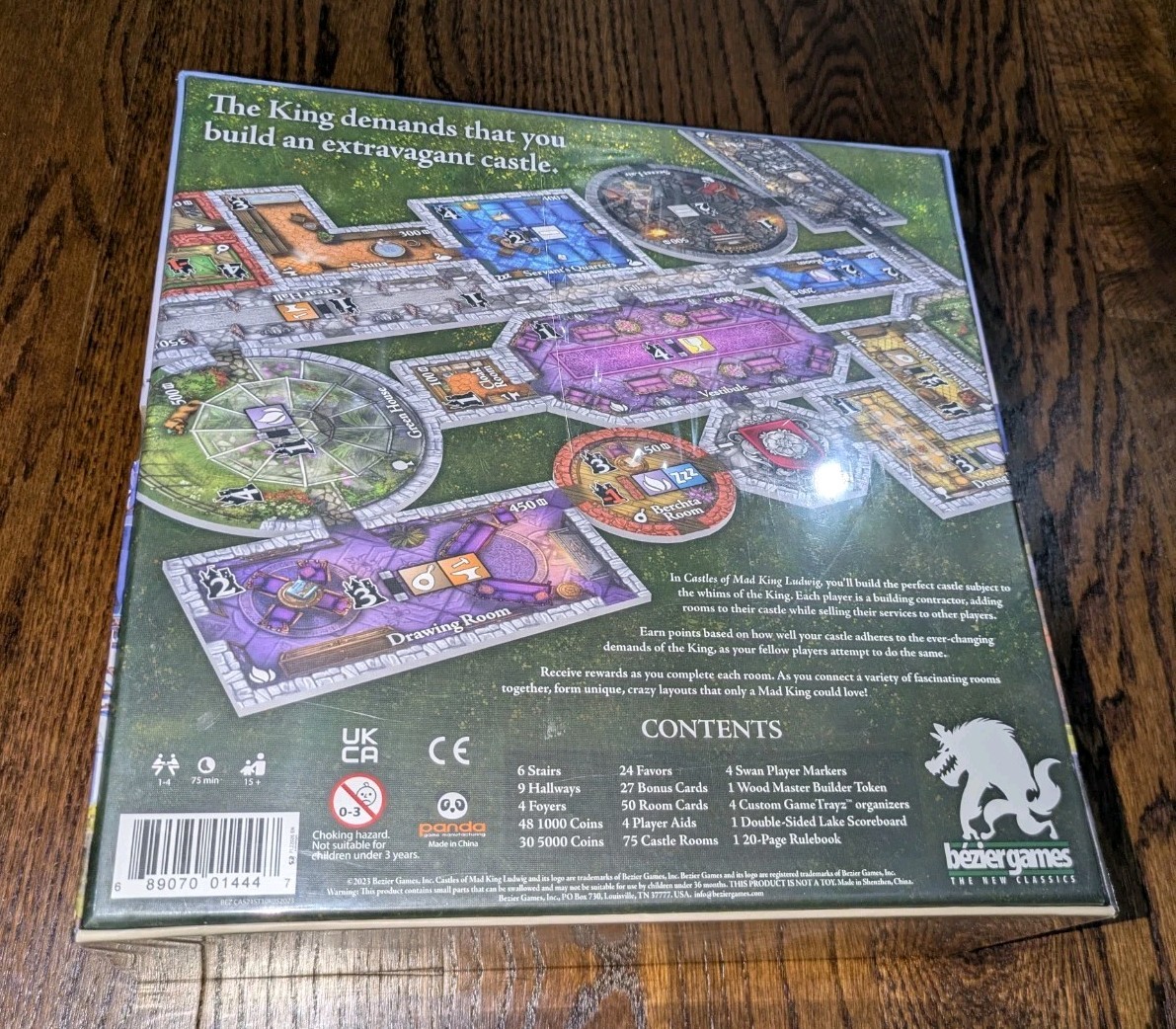 Castles Of Mad King Ludwig Board Game Bezier Mensa Select Winner 2020 Sealed New