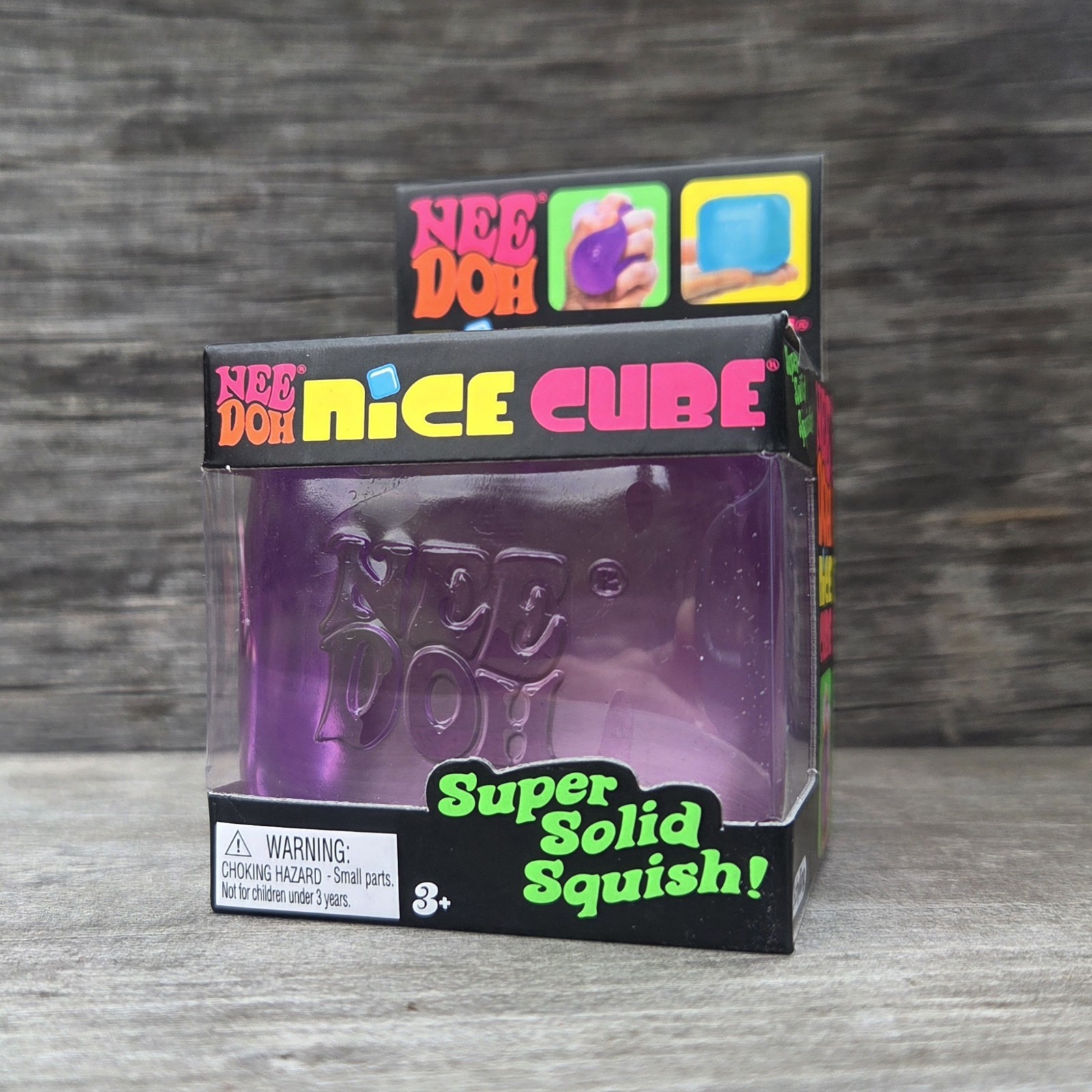 PURPLE NeeDoh Nice Cube Nee Doh Nicecube 2.25″ Squishy Stress Toy 100% AUTHENTIC