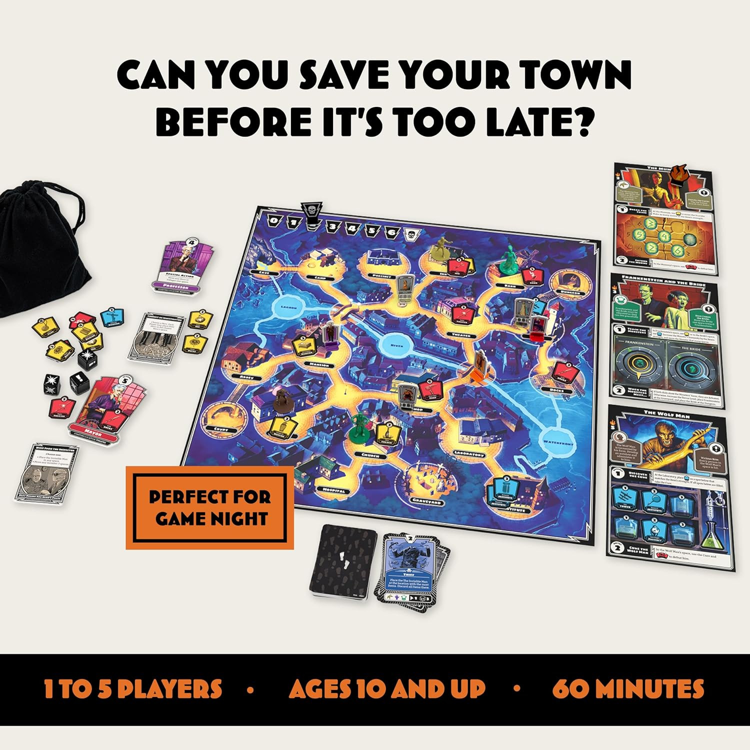 Ravensburger Horrified Games – Universal Monsters – Strategy Board Game – Boost