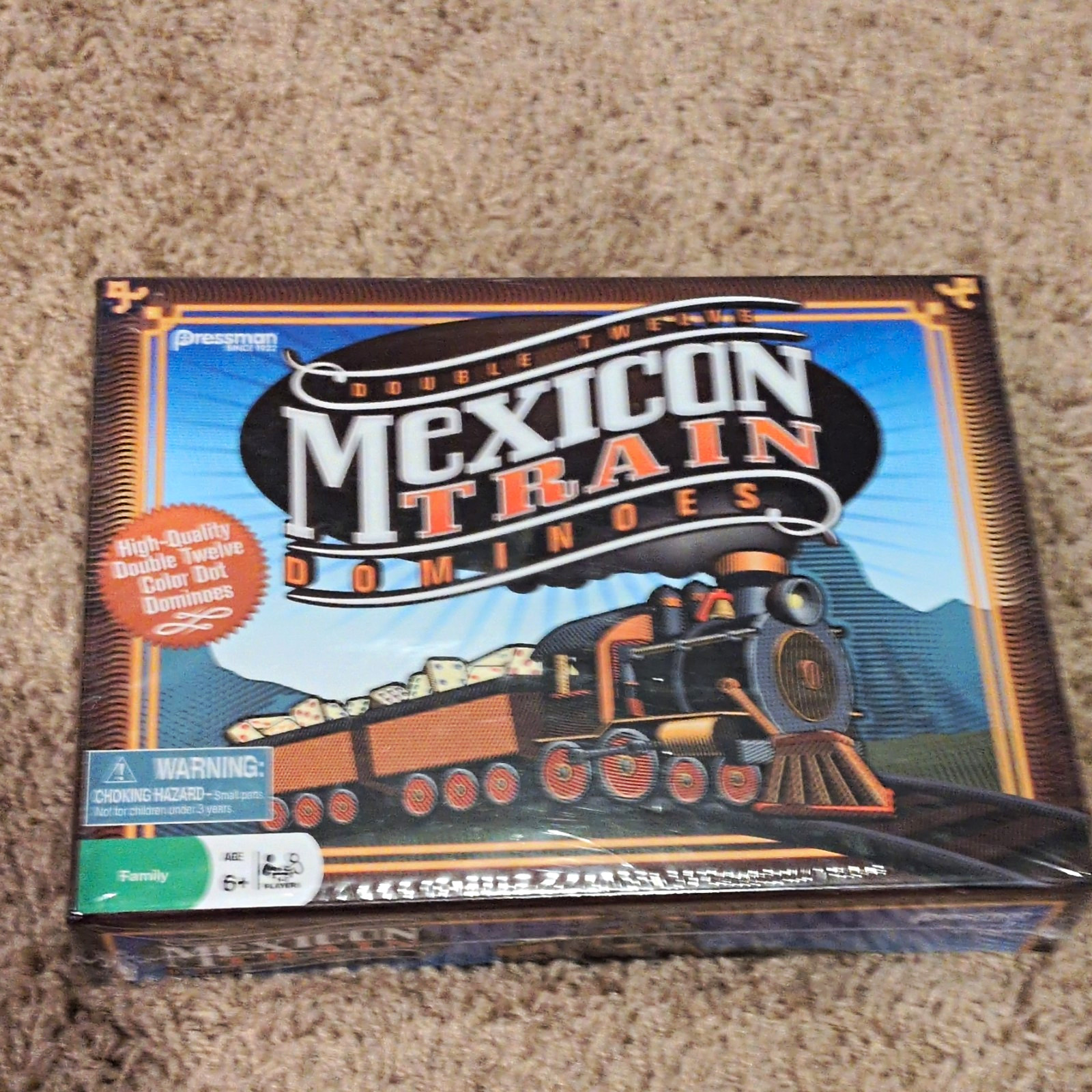 Mexican Train Dominoes Pressman Game Brand New Sealed