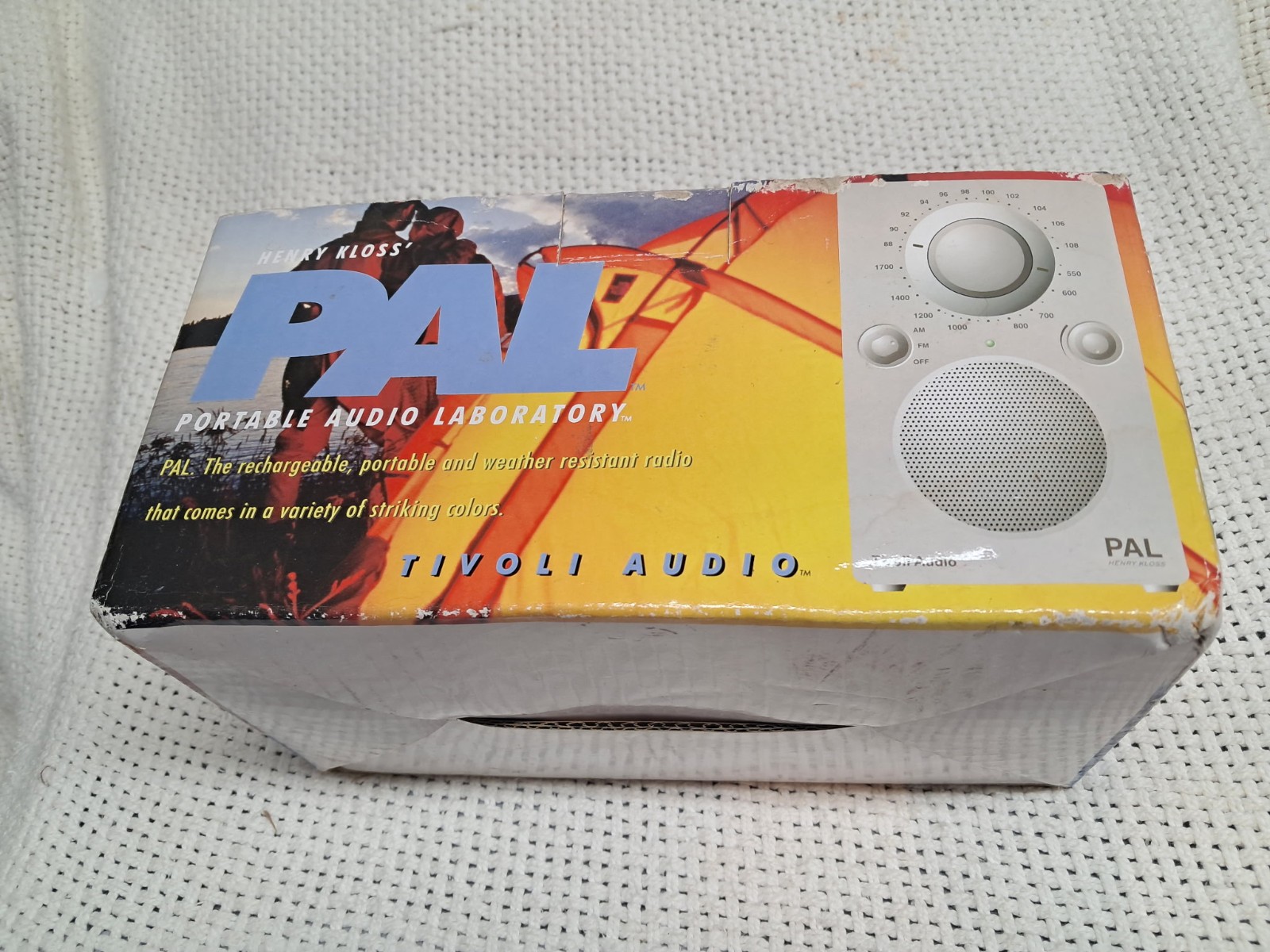 New Blue Colored Tivoli Audio PAL rechargable Portable AM/FM Radio