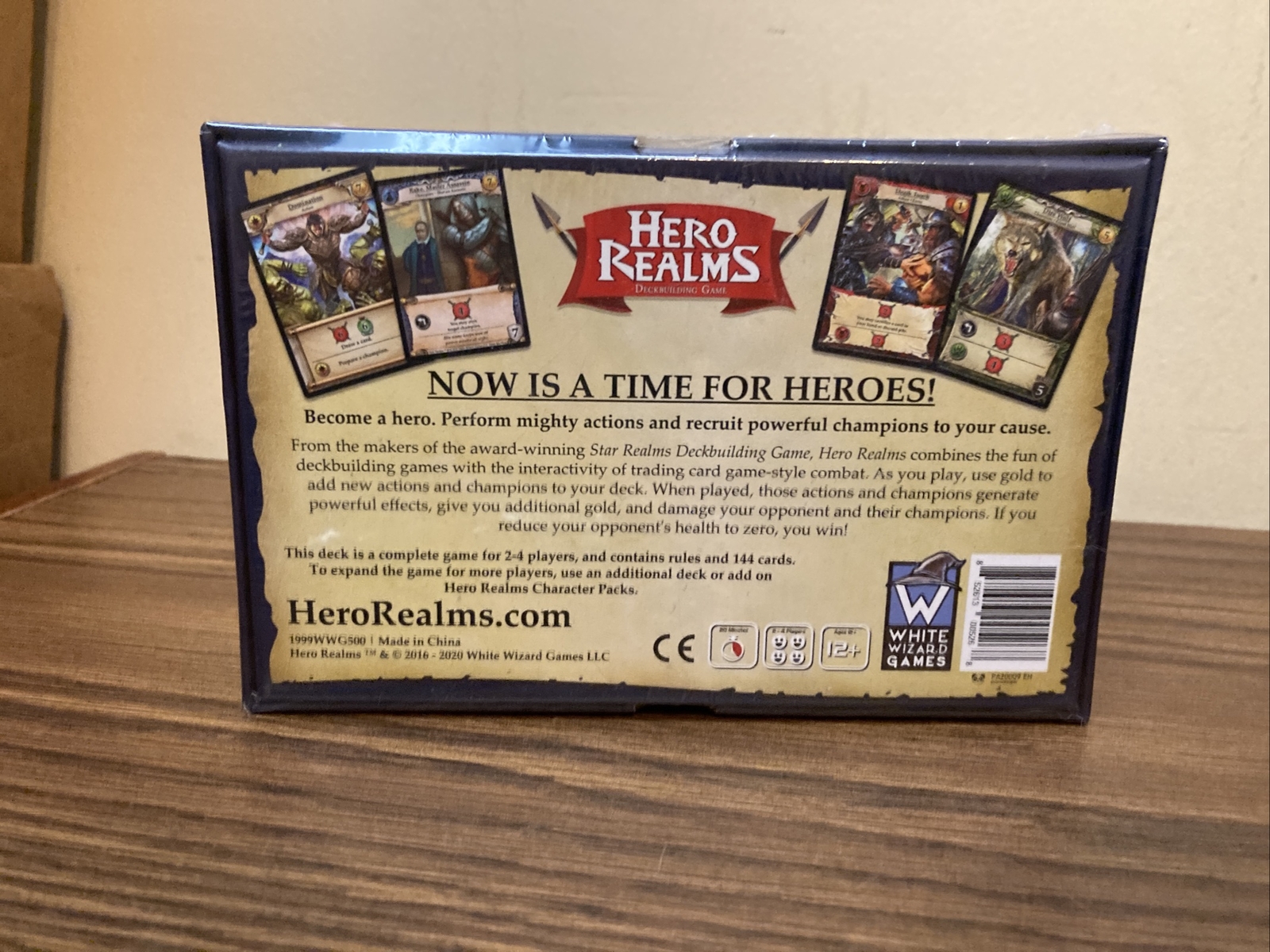 Hero Realms Deckbuilding 2-4 Player Board Game White Wizard Sealed And 7 Packs