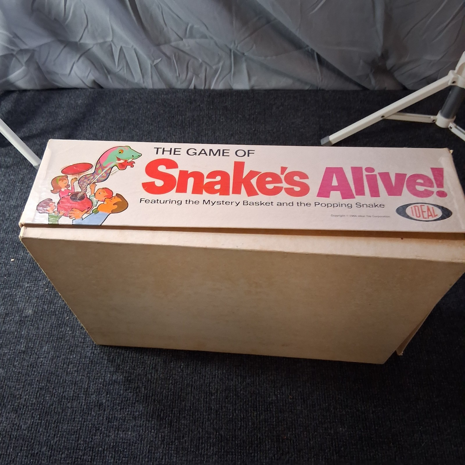 Snakes Alive Board Game 1966 Ideal Rare Vintage Action Game Works Great Original