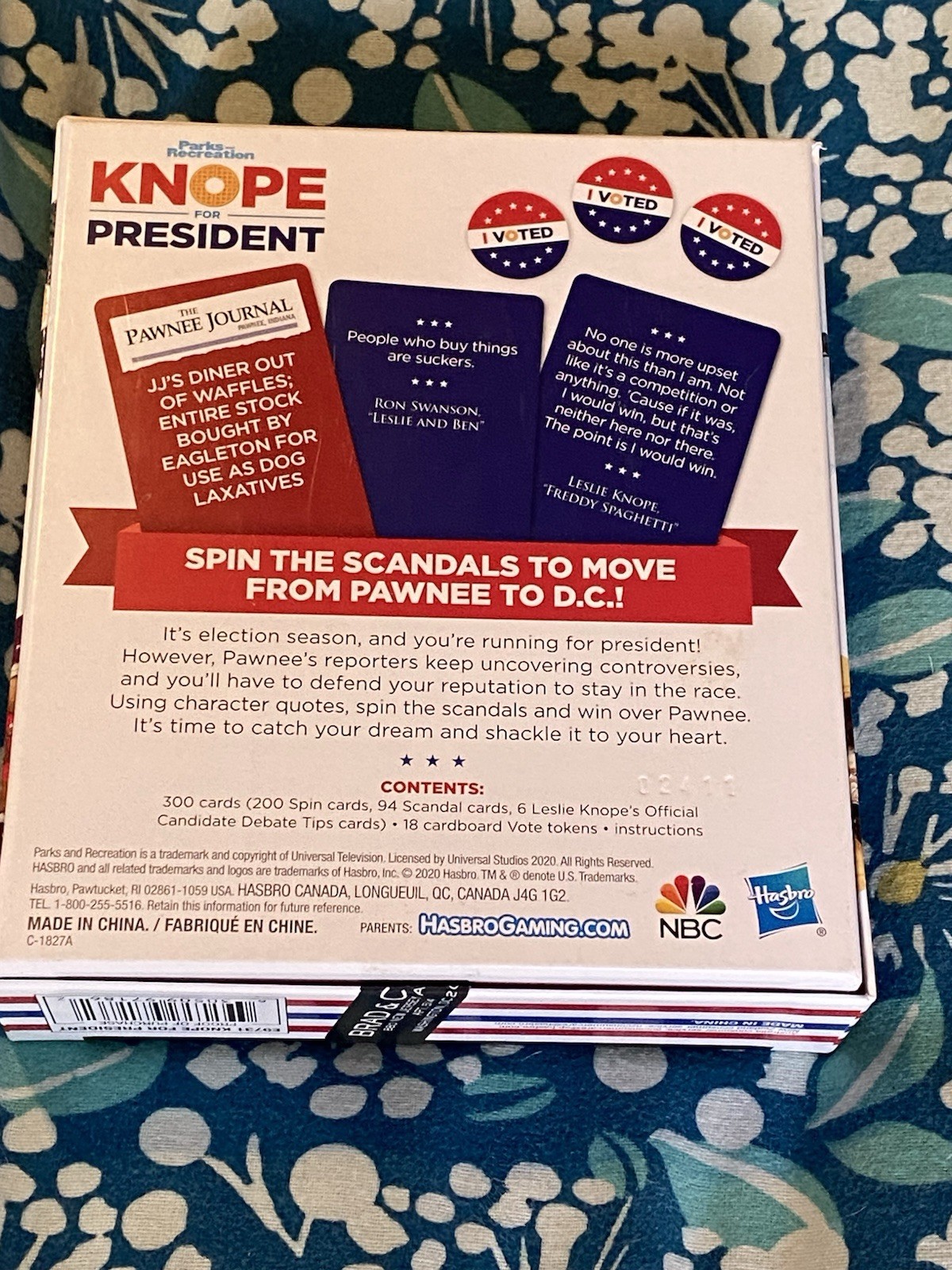 Knope For President Party Card Game for Ages 14 and Up