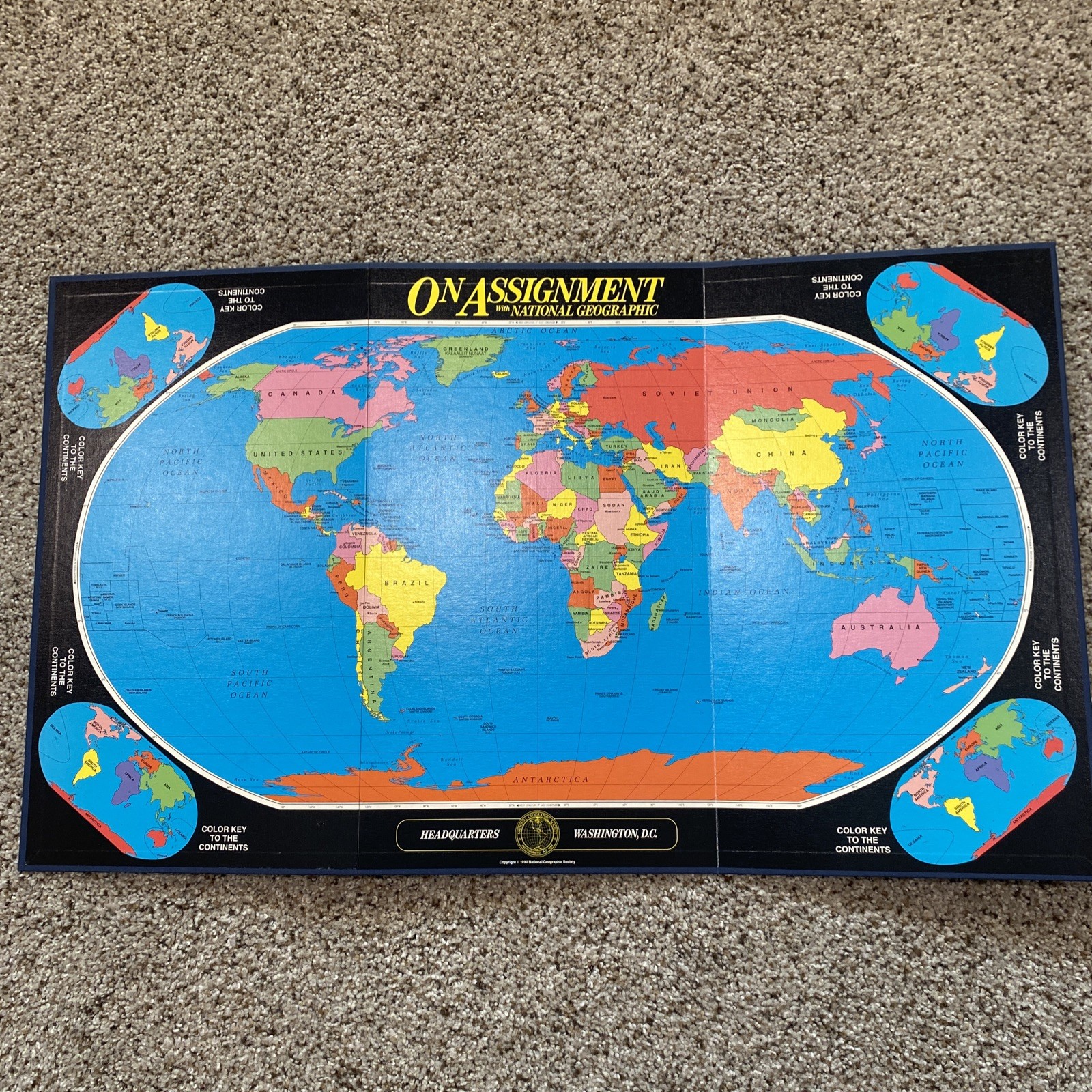 Vtg 1990 On Assignment With National Geographic Travel Board FamilyGame Complete