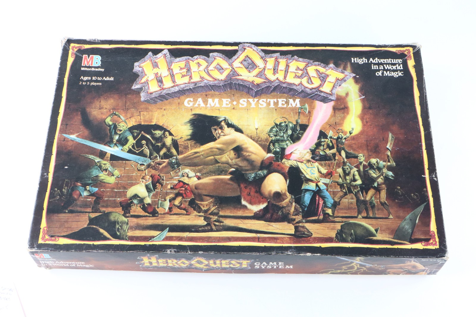 Hero Quest Board Game 1990 Kellar’s Keep, Witch Lord & Barbarian Quest Pack MB