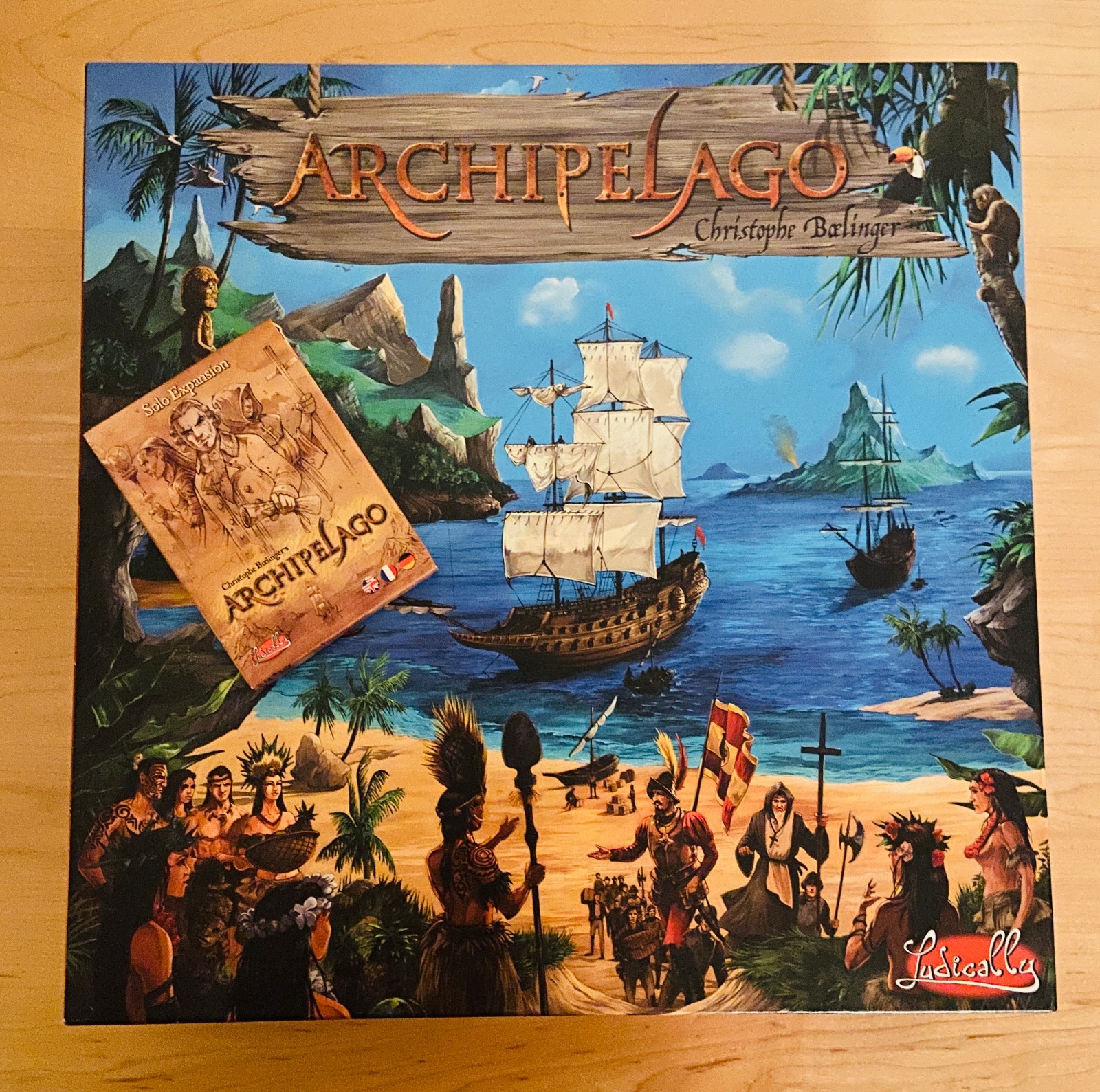 Archipelago Board Game + Solo expansion – RARE, OOP, UNPUNCHED, NM