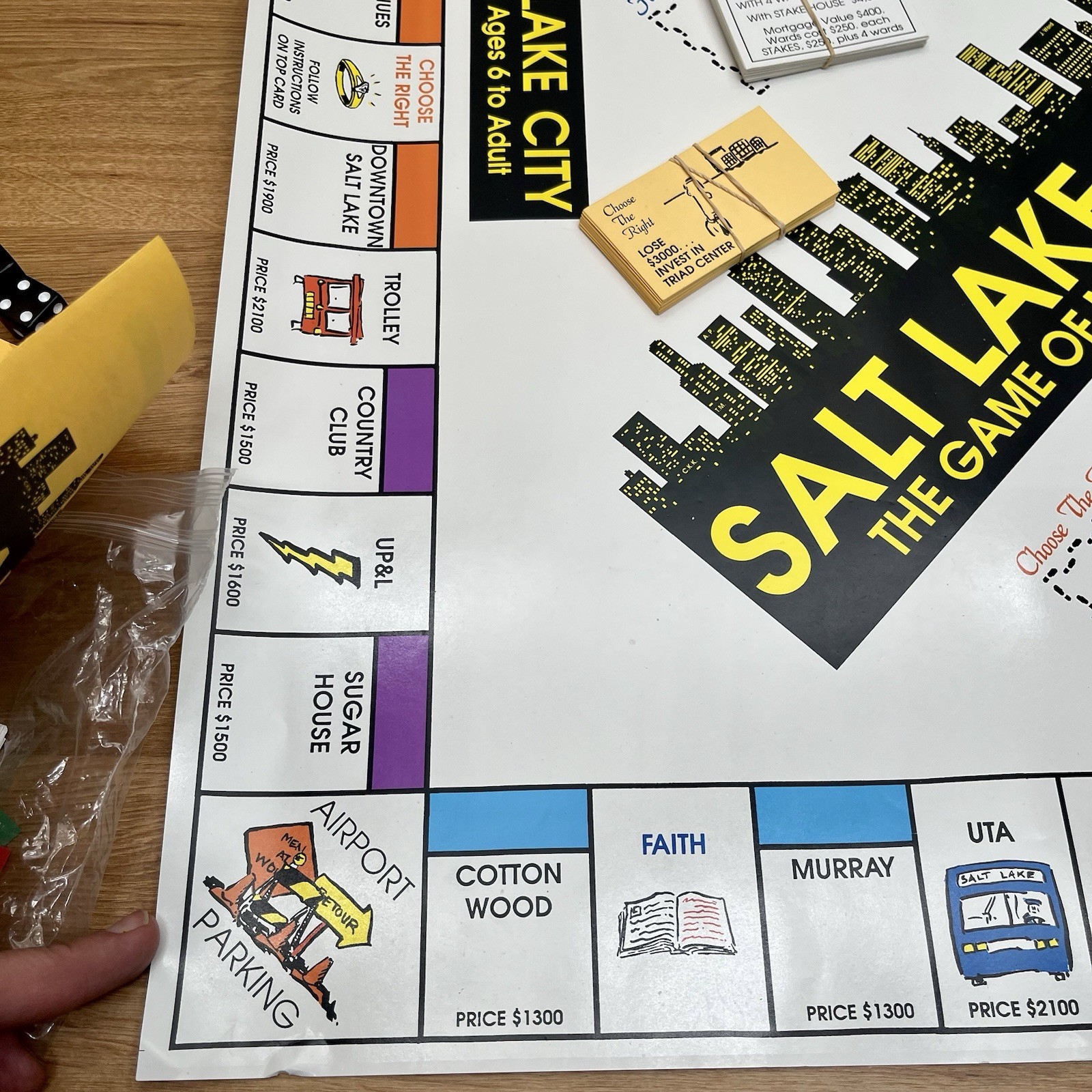 Vintage Salt Lake City Board Game of Monogamy LDS Mormon 1992 Monopoly Church