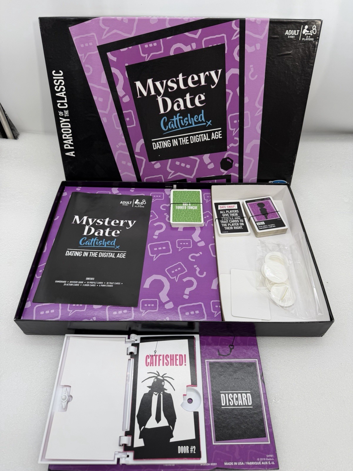Mystery Date Catfished Board Game for Adults Hilarious Party Game Complete! EUC!