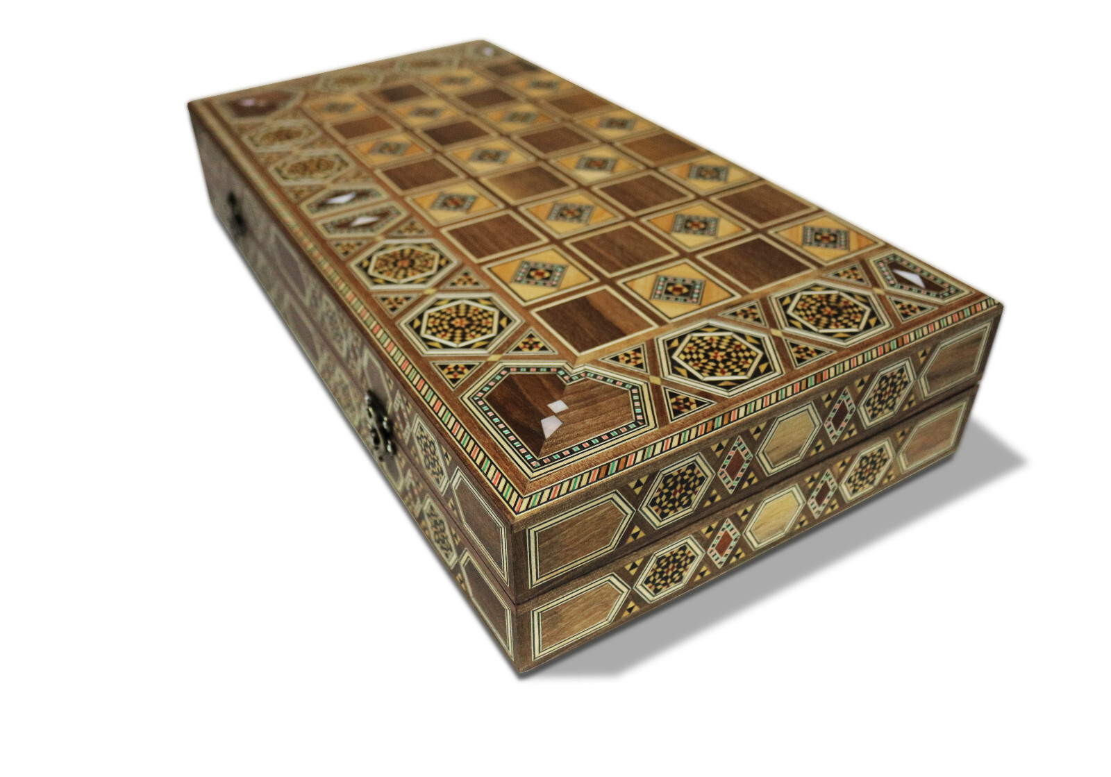 Wooden Backgammon/Chess Board Including Wooden Bricks BT525 S