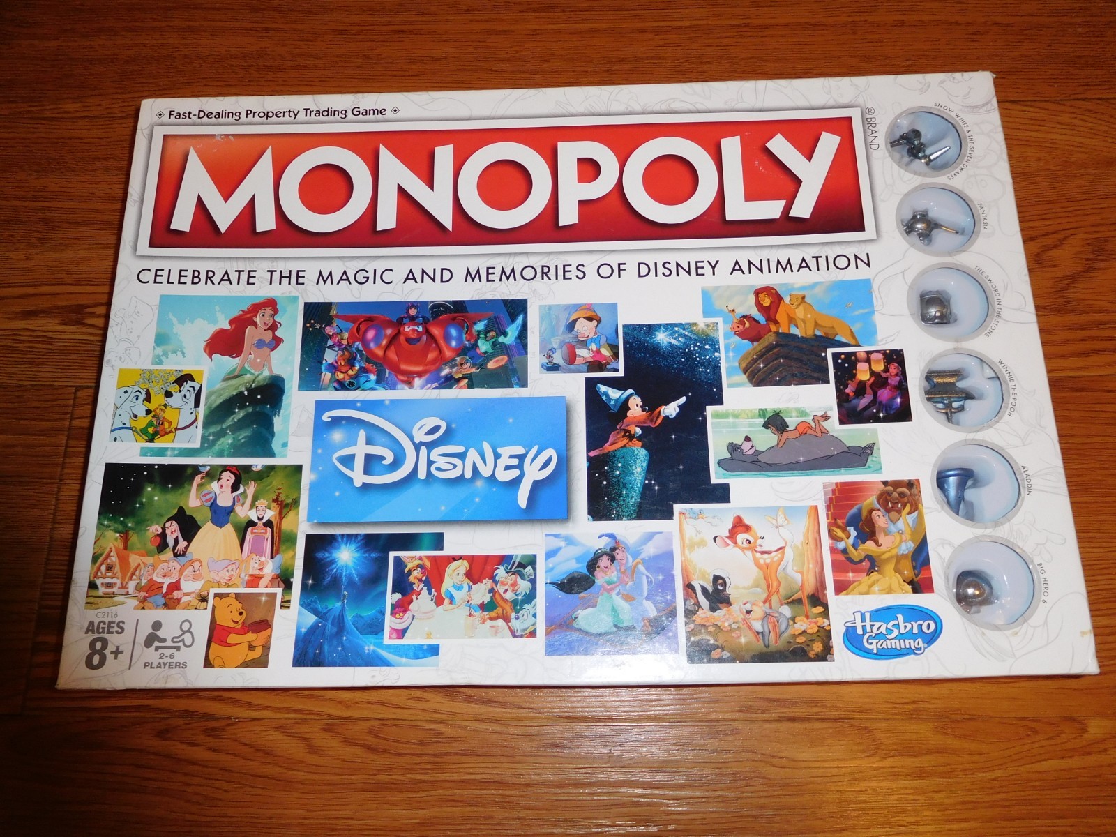 2016 Hasbro Gaming Monopoly Disney Celebrate Animation Edition 100% Complete