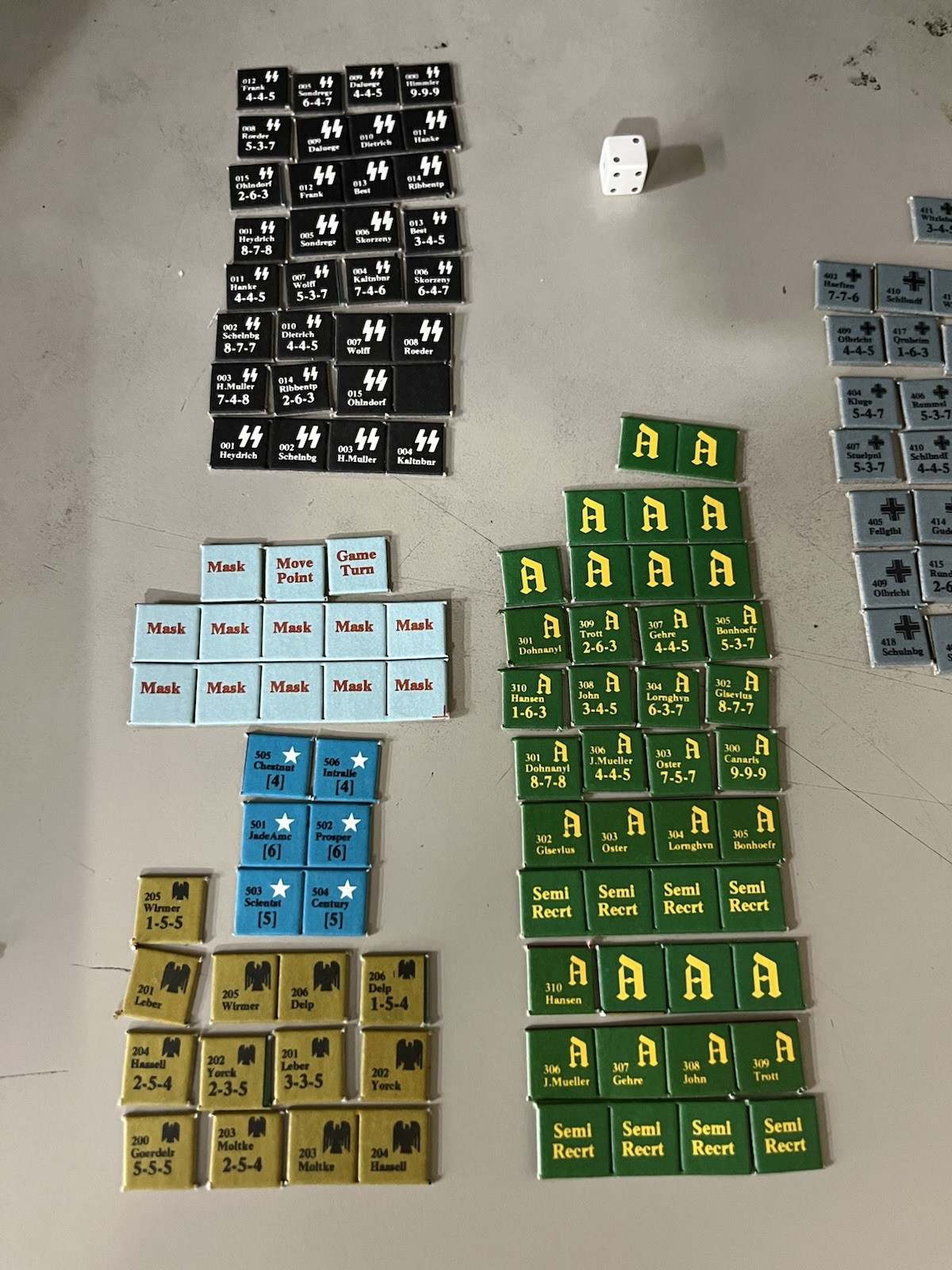 The Plot To Assassinate Hitler Board Game. SPI. Complete. KAS-1030.
