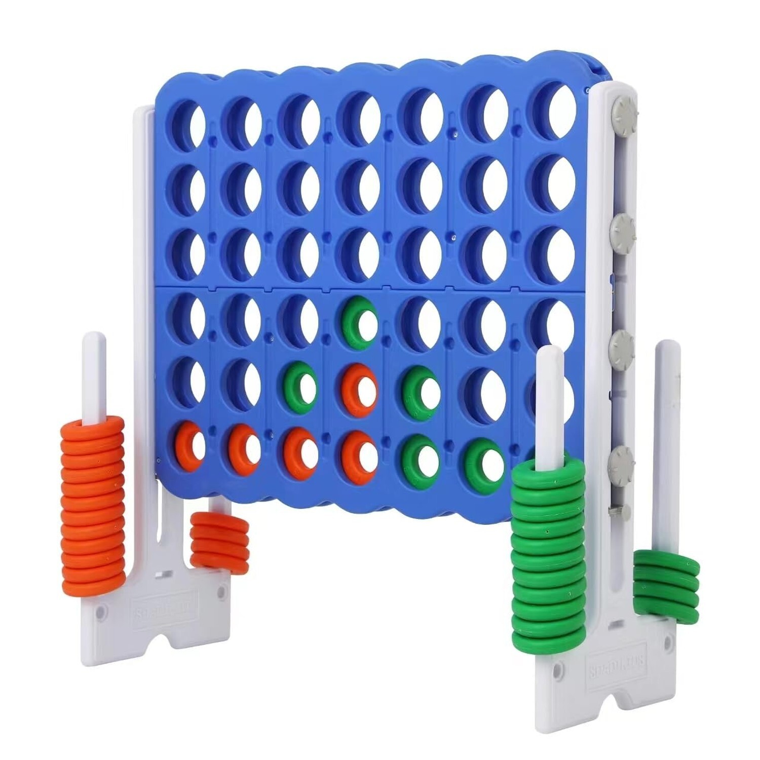 Giant 4 Connect in a Row Game, Height Adjustable Jumbo Yard Games for Kids an…