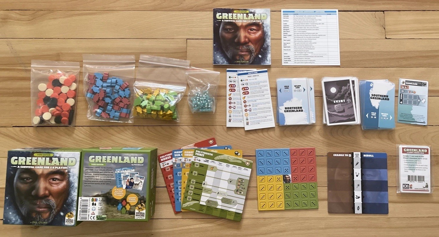 Greenland A Survival Game For 1-4 Players. 3rd Edition. Used.Ages12+;Players1-4