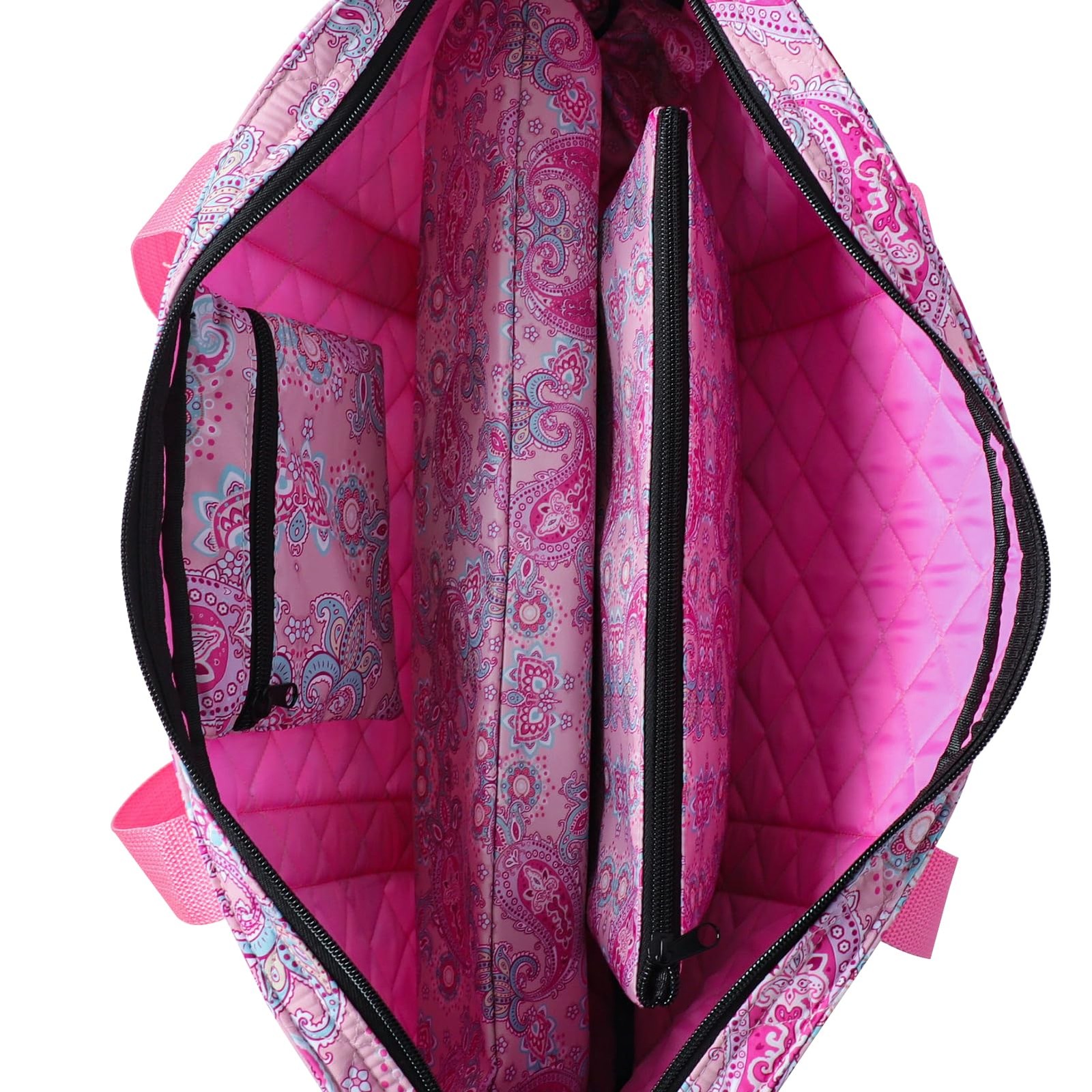 Empty Mahjong Bag,Thickened Pink Printed American Mahjong Game Set, Tiles Bag…