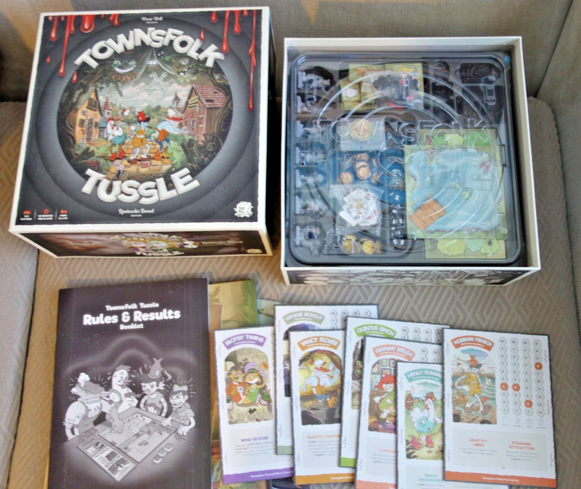 Panic Roll Board Game Townsfolk Tussle (Kickstarter Spectacular 2nd Box EX/NM