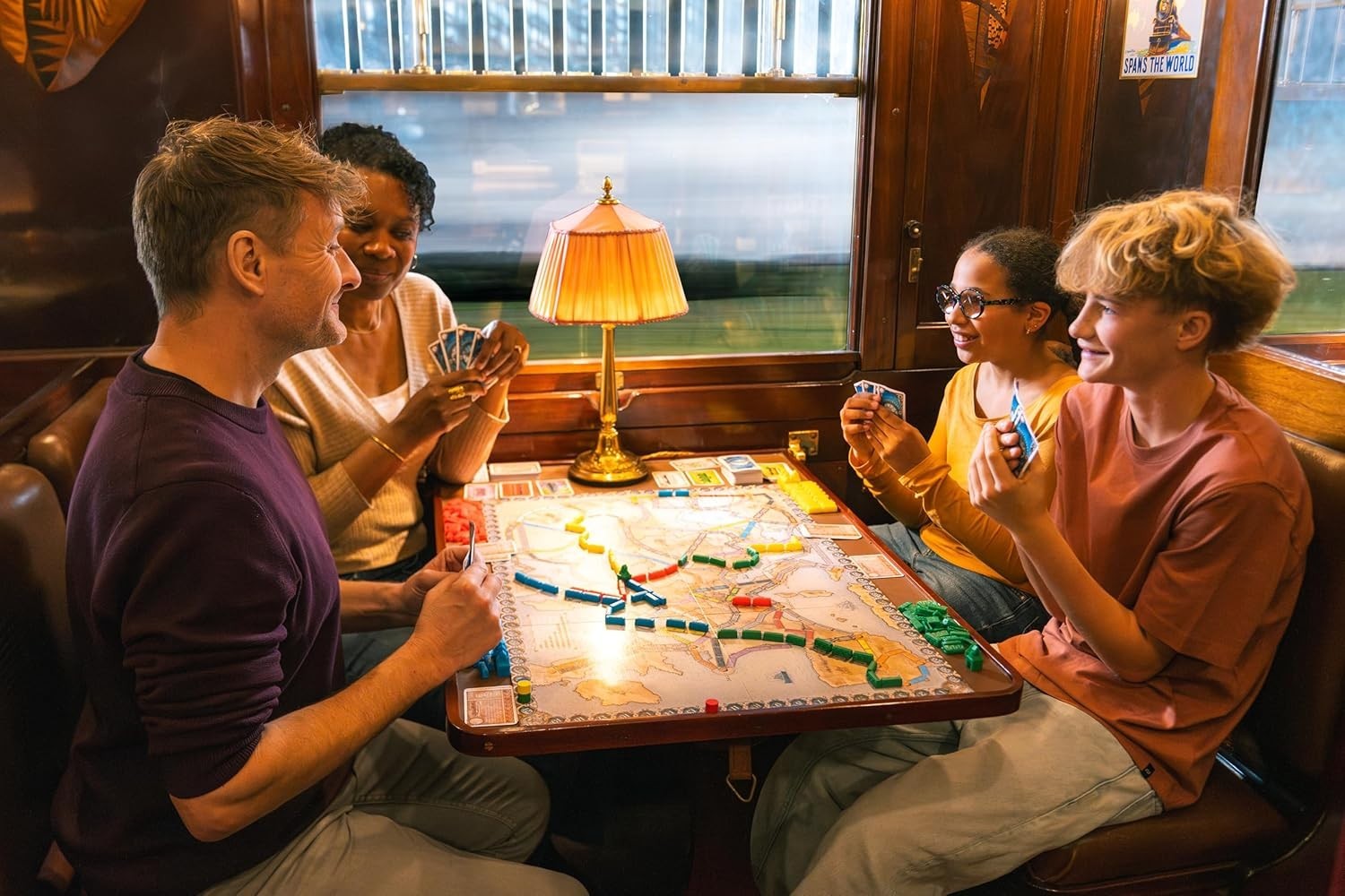European Railway Strategy Board Game Family Adventure Train Game 2-5 Players