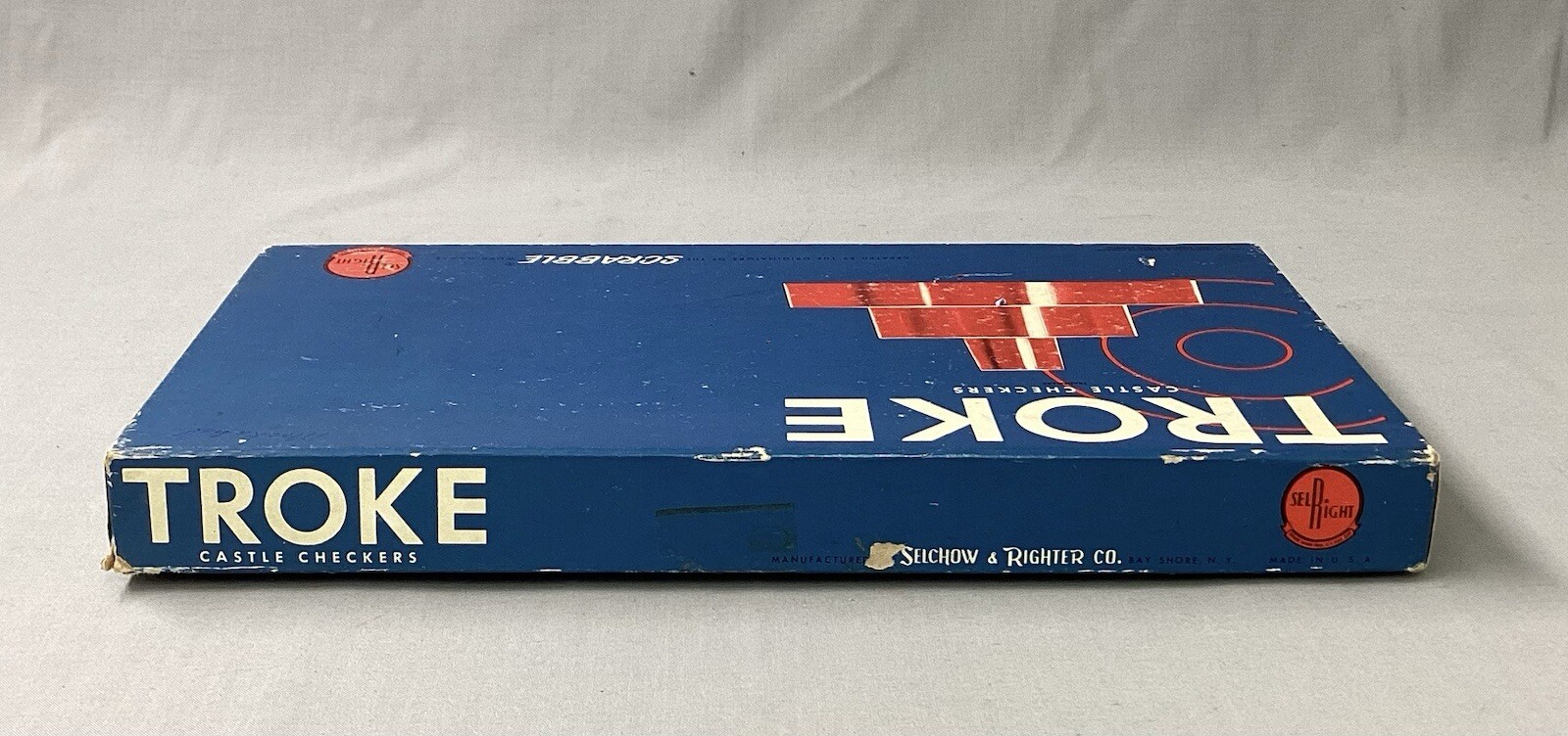 Vintage 1961 Selchow & Righter Co Troke Castle Checkers Board Game Complete