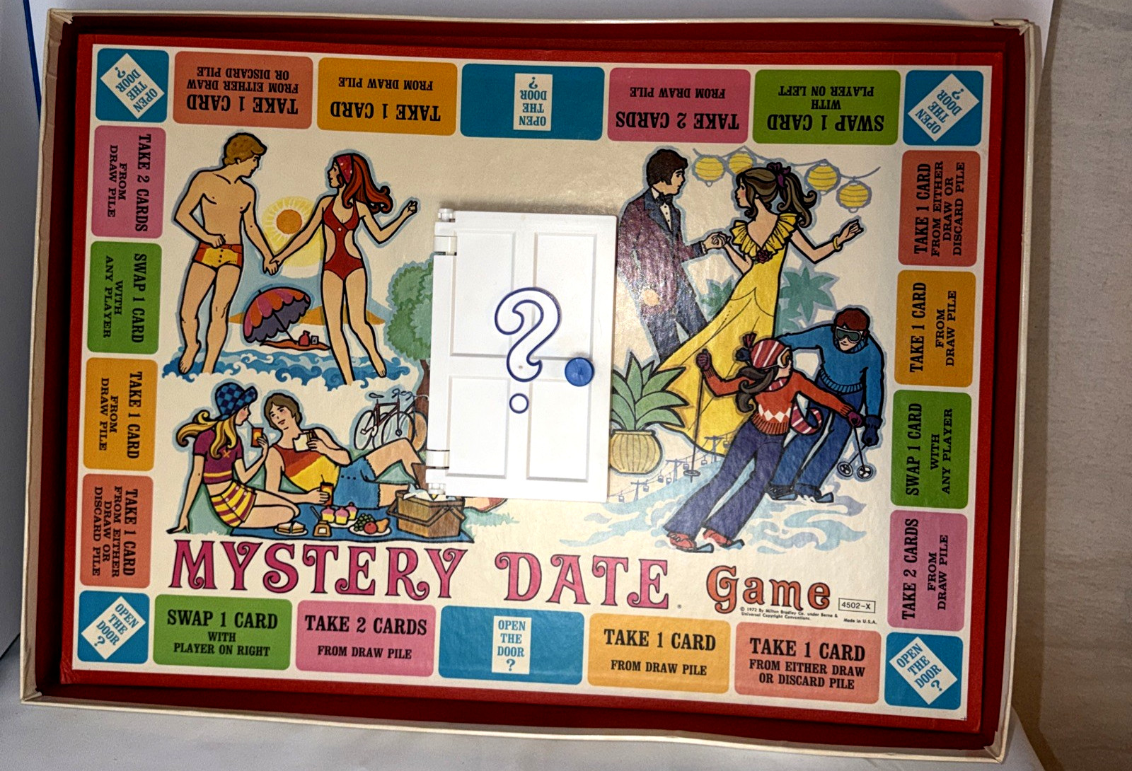 Vintage Mystery Date Board Game Complete Milton Bradley 1972