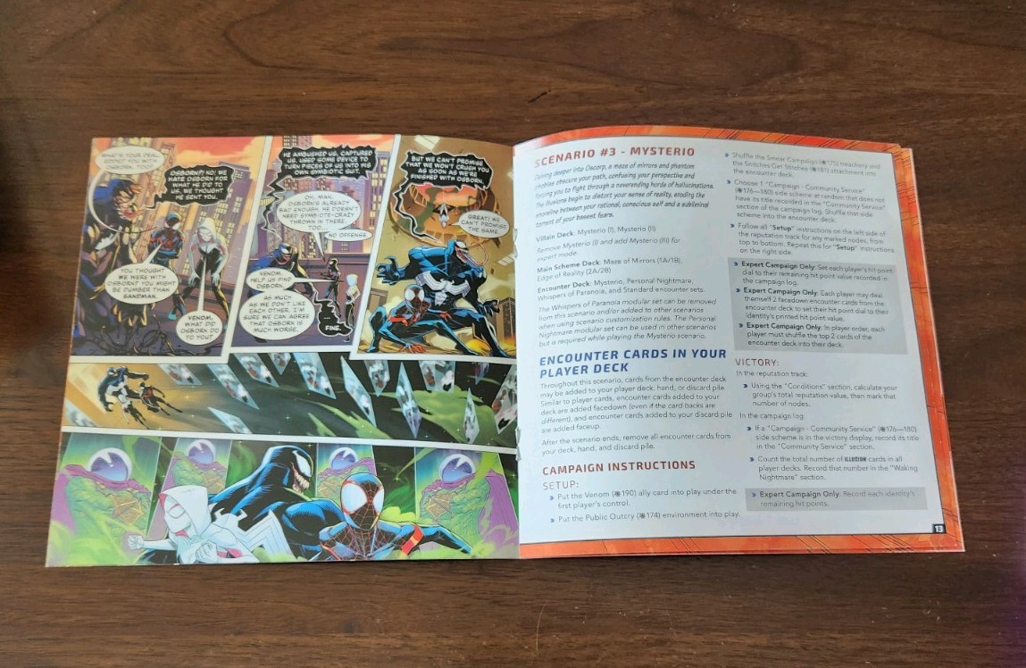 Marvel Champions Sinister Motives Campaign Expansion Complete Set Used OOP