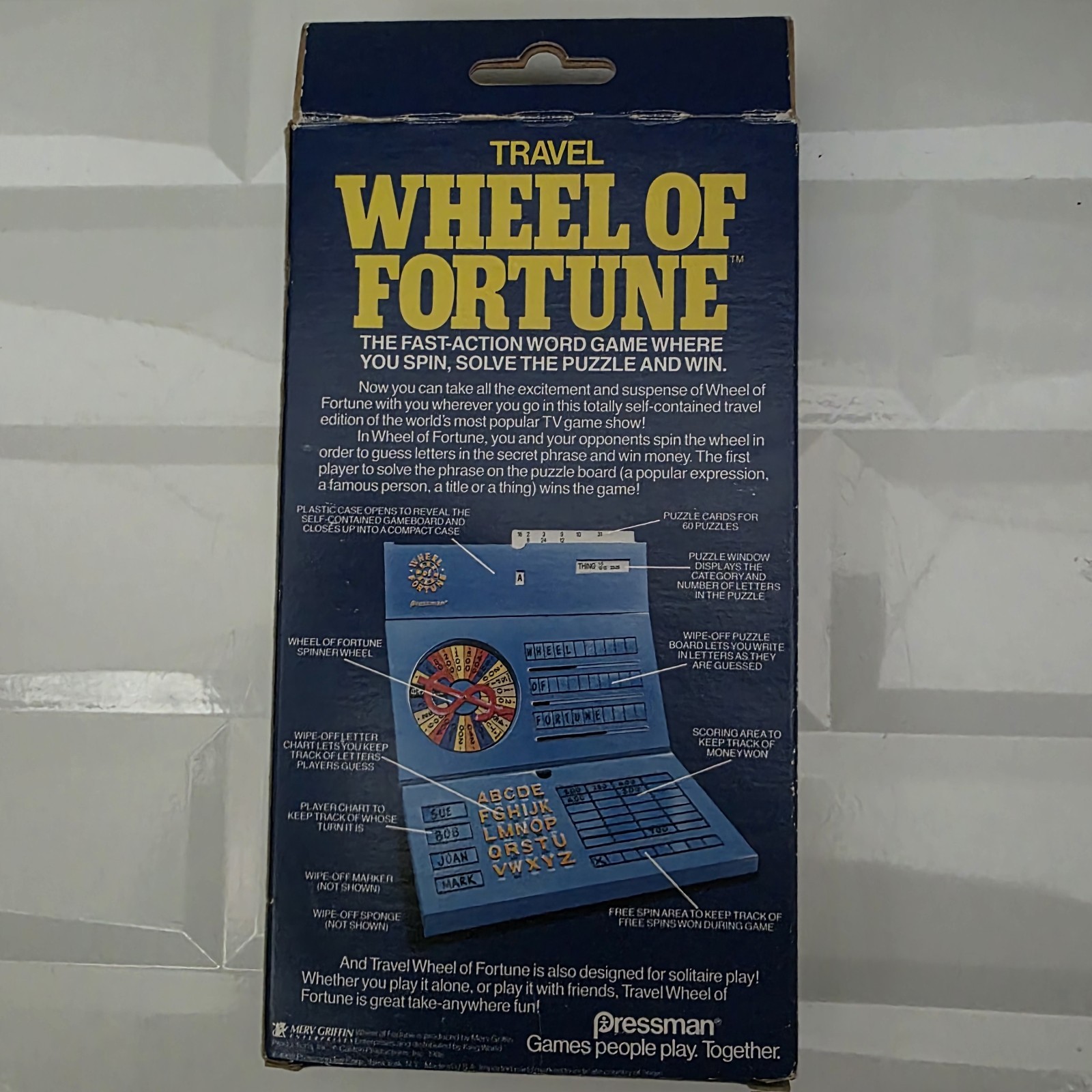 Wheel of Fortune Travel Edition – Pressman 2255