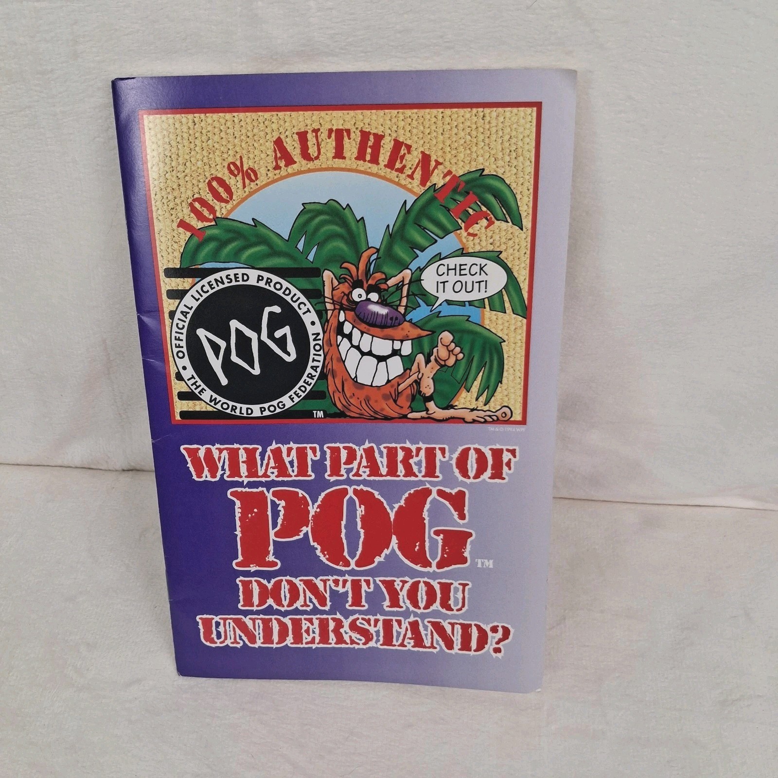History & Rule Book The World POG Federation POGMAN 15 Page Book Ephemera 1994