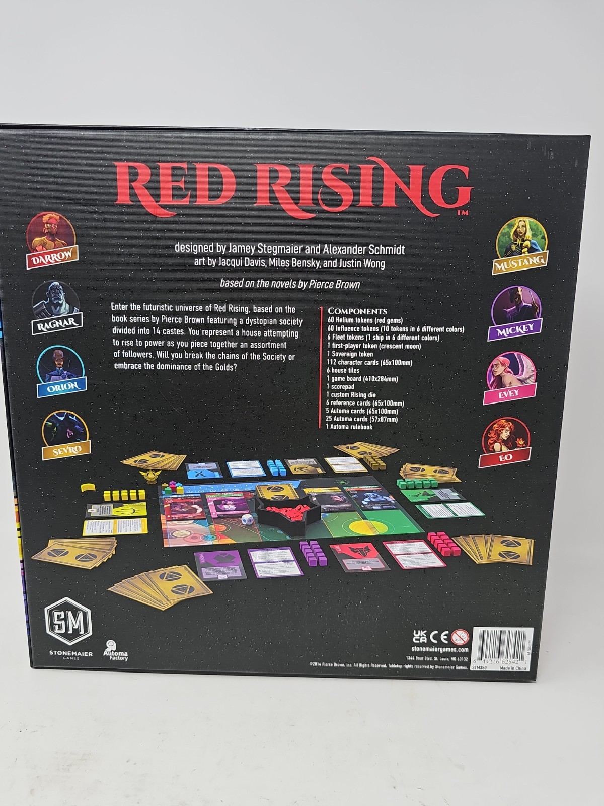 Stonemaier Games Red Rising Strategy Sci-Fi Board Game 100% Complete