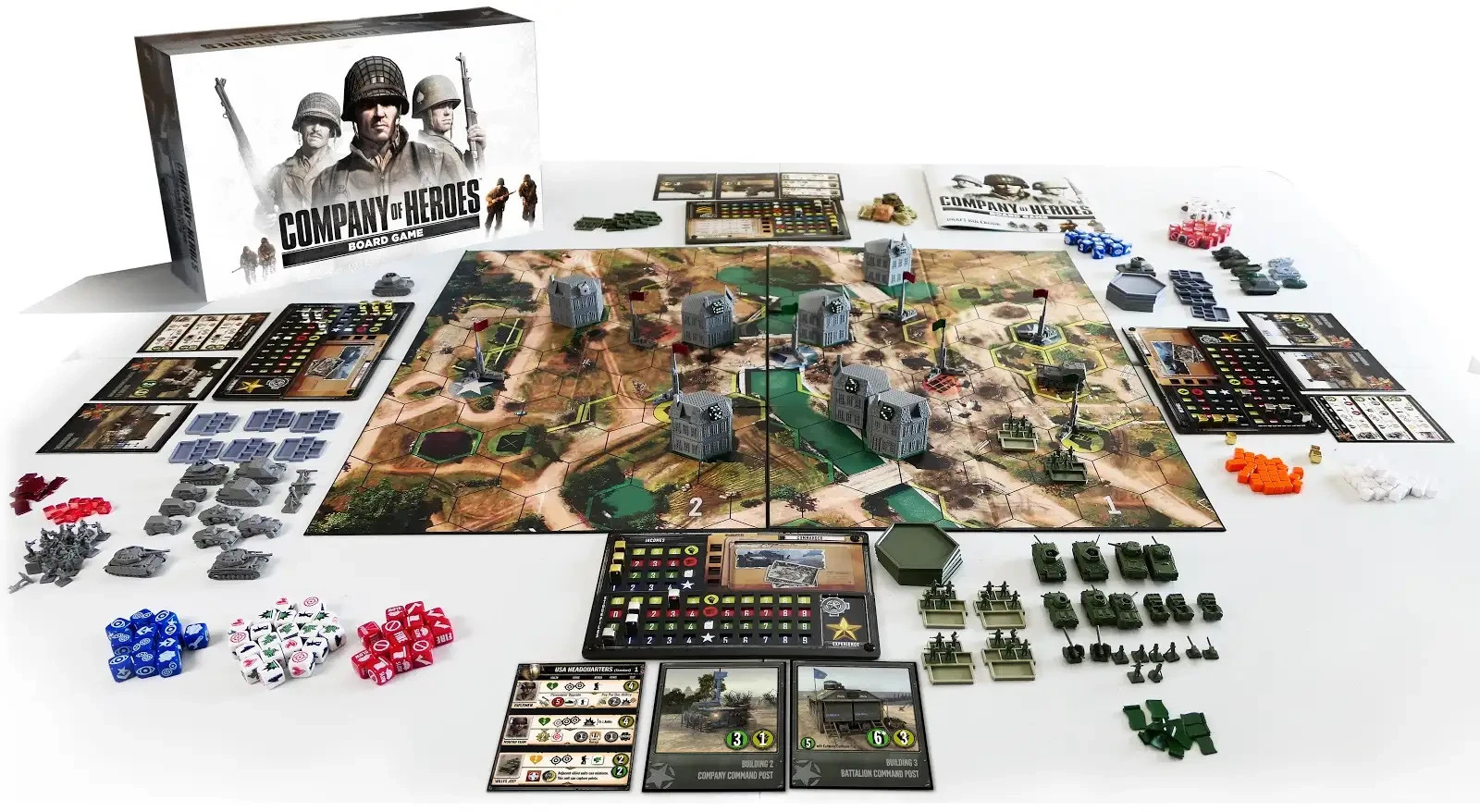 Company of heroes (1st edition)+Terrain Pack 1 + Elite Commanders Bundle