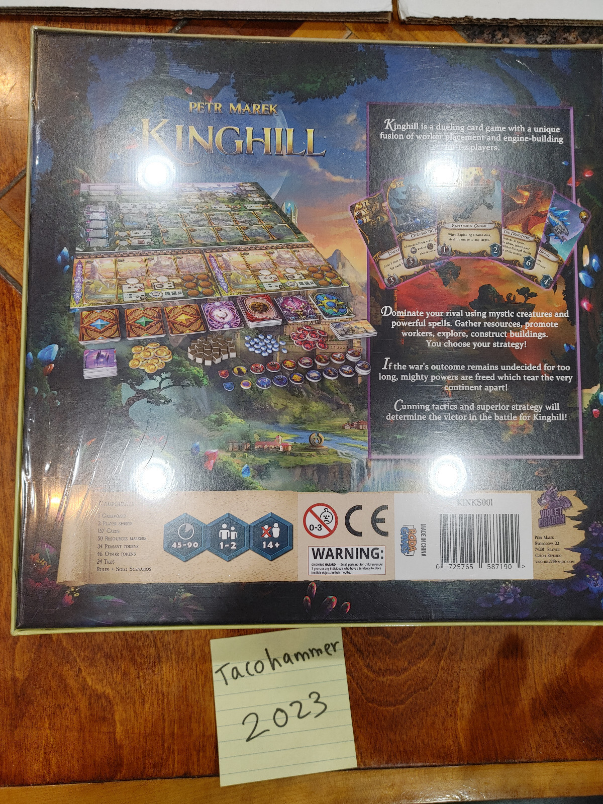 Kinghill Board Game New Sealed
