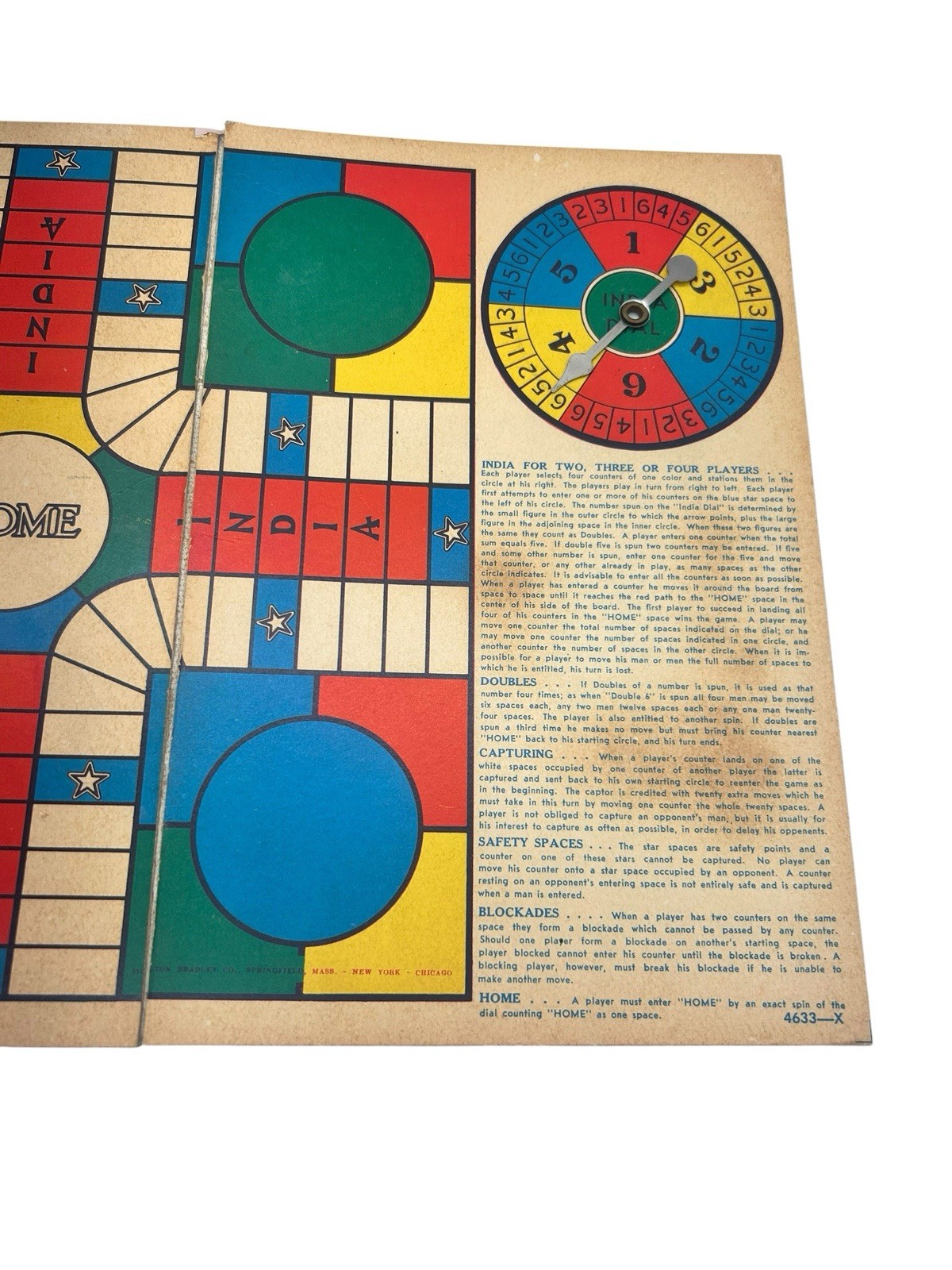 1956 Vintage Milton Bradley INDIA Game A Mother’s Choice #4633 Complete