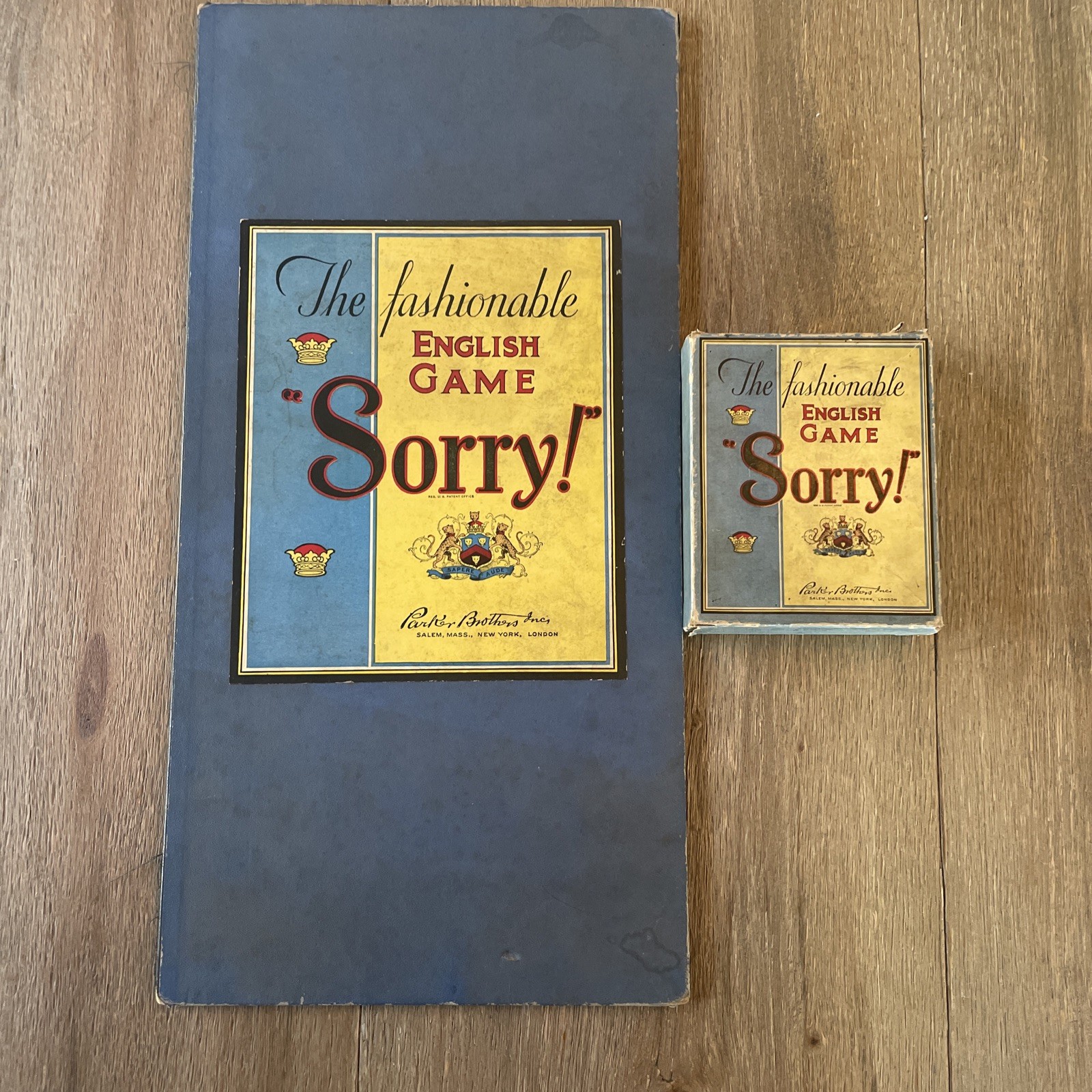 RARE 1930s Fashionable English Game SORRY! Complete Board Game Early Edition
