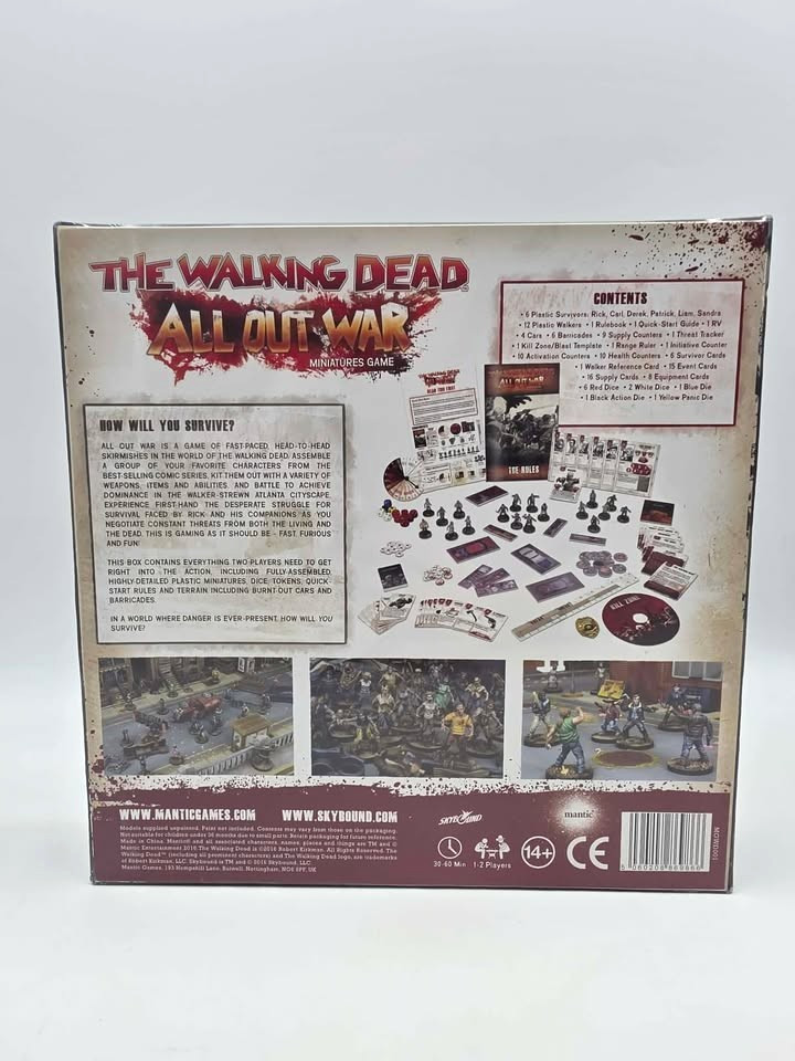The Walking Dead: All Out War – Miniatures Game | NEW • Factory Sealed