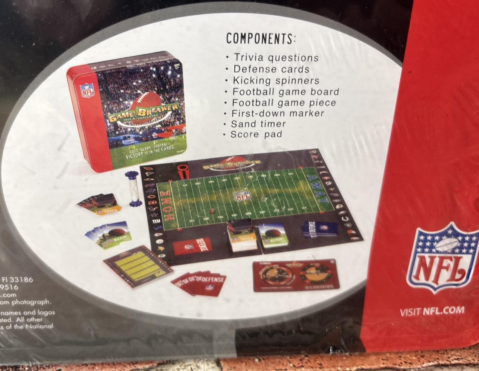 NFL Game Breaker Trivia Challenge Game Test Your NFL Knowledge 1,000+ Questions