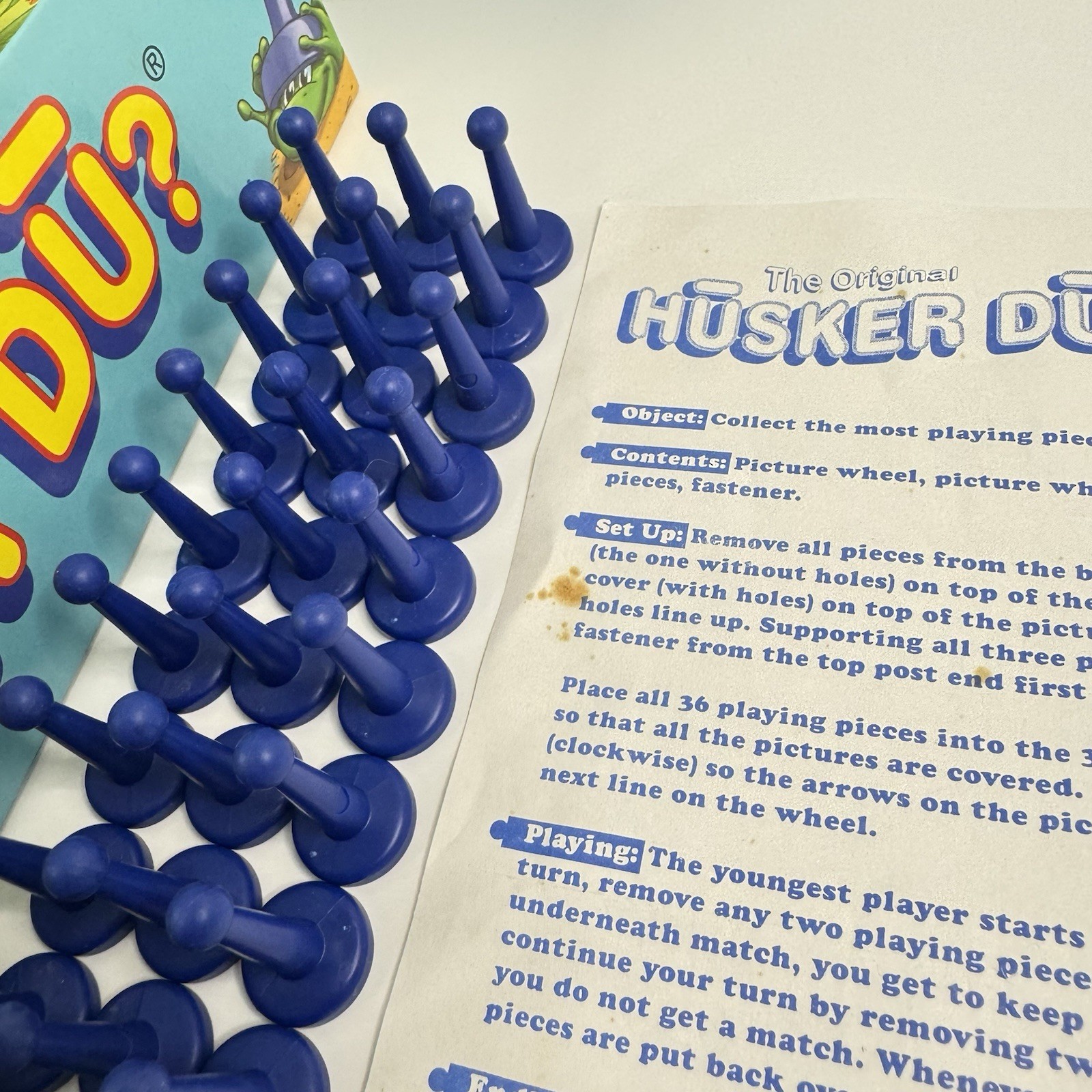 The Original Husker Du Matching Board Game Pressman Vintage 2000 – Complete