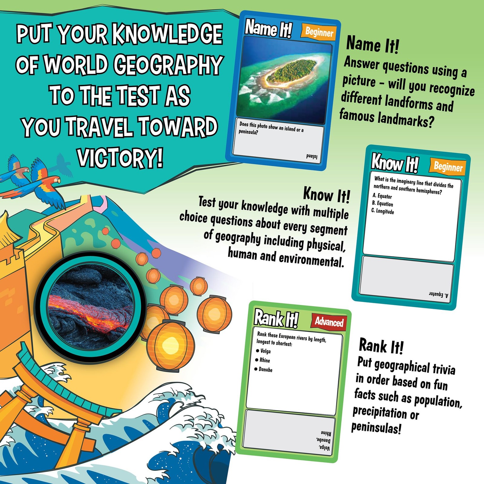MindWare Geography Trivia Challenge – Board Game for Kids 8-12 and Up – Fun T…