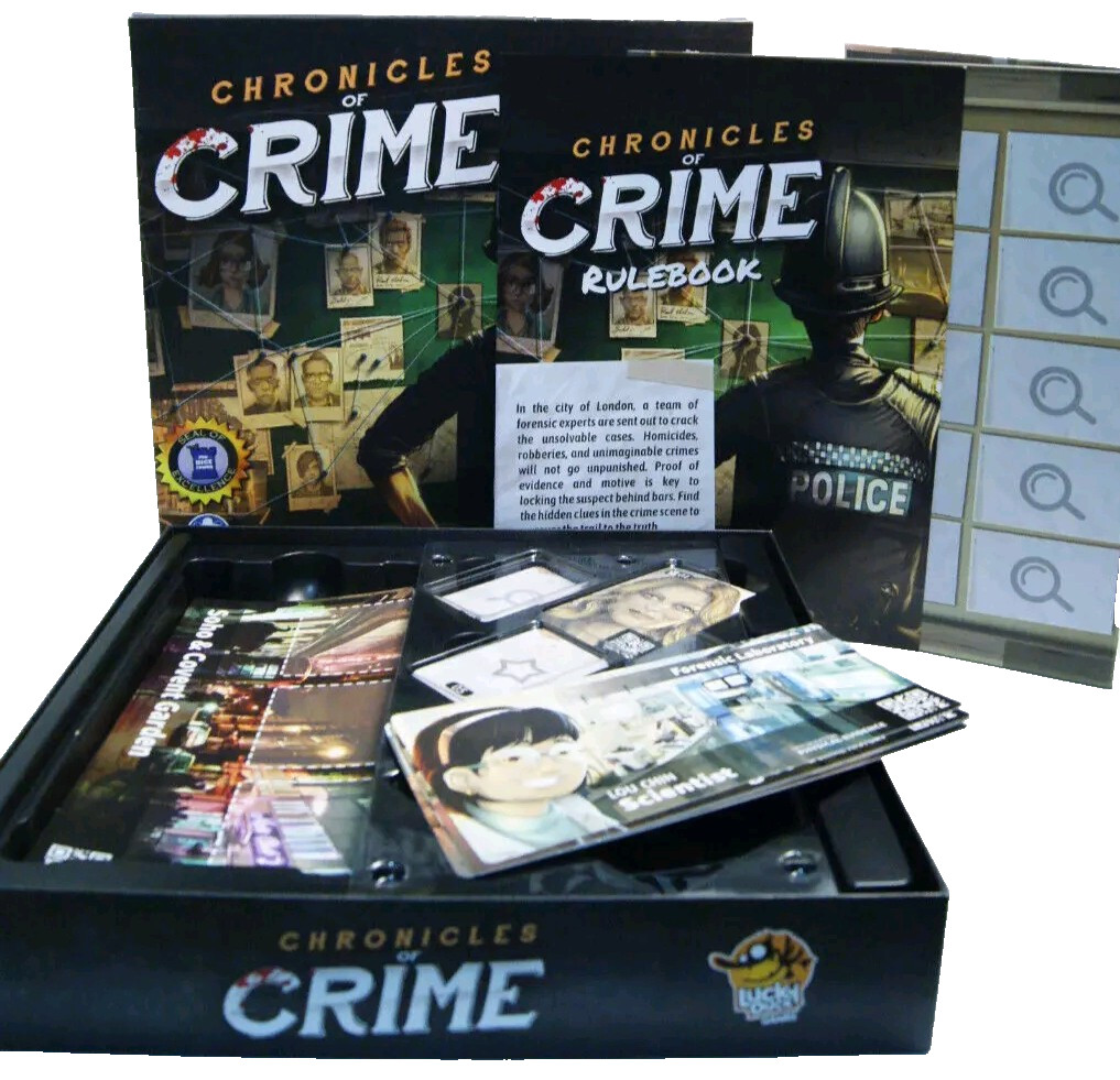 Escape Room Board Game Lot: Chronicles of Crime Unlock Deckscape Escape the Room