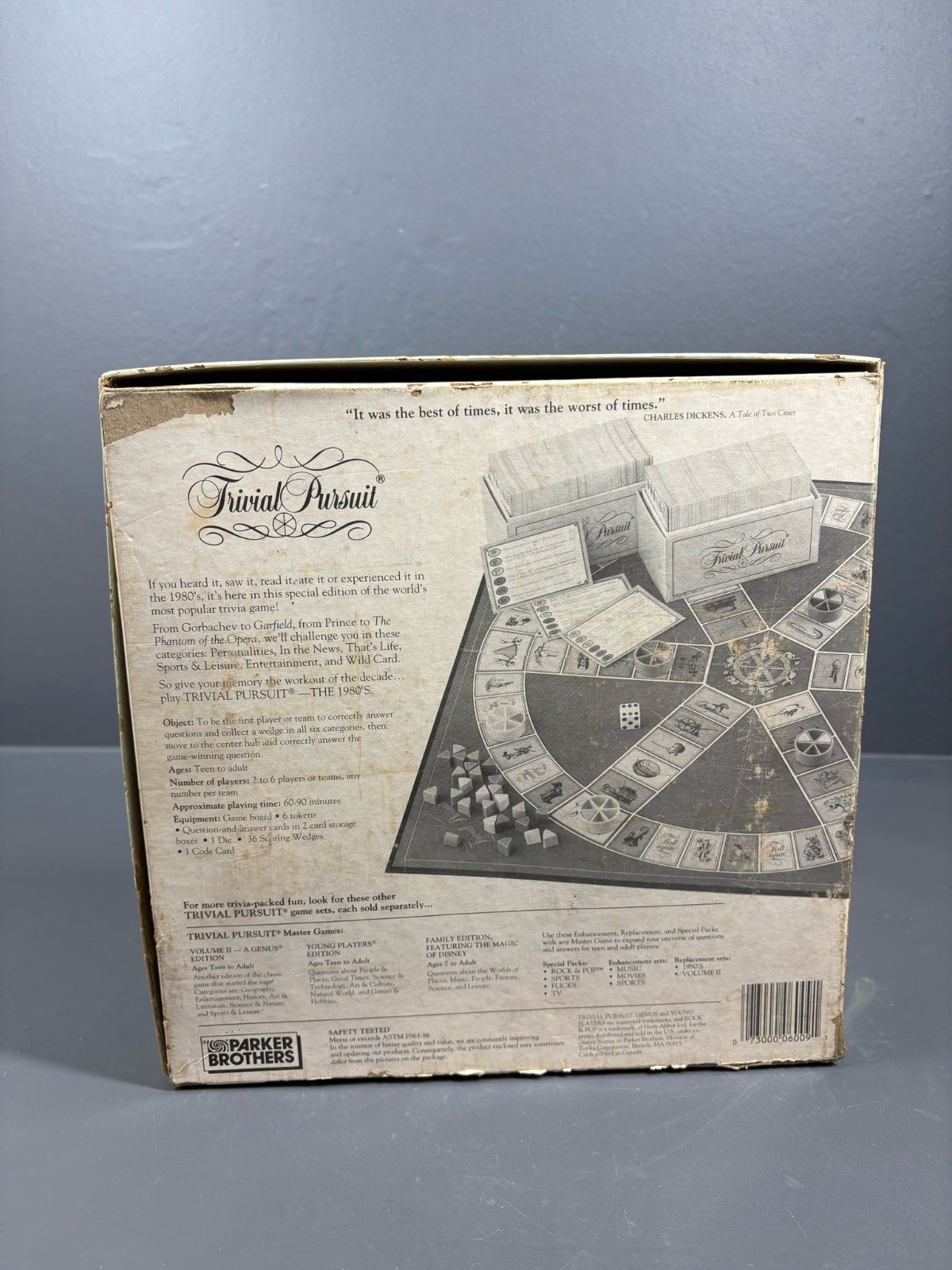 Trivial Pursuit The 1980’s Master Game Parker Brothers 1989 Complete Vintage