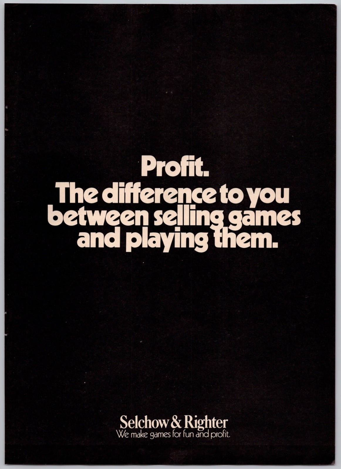 1972 Selchow & Righter Board Games Vintage Toy Ad Sales Profits