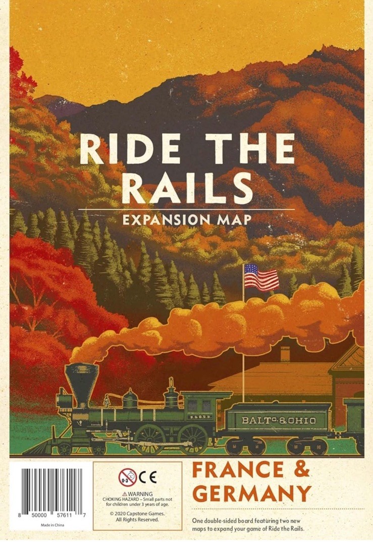 Ride The Rails France & Germany Expansion Map Board Game Expansion