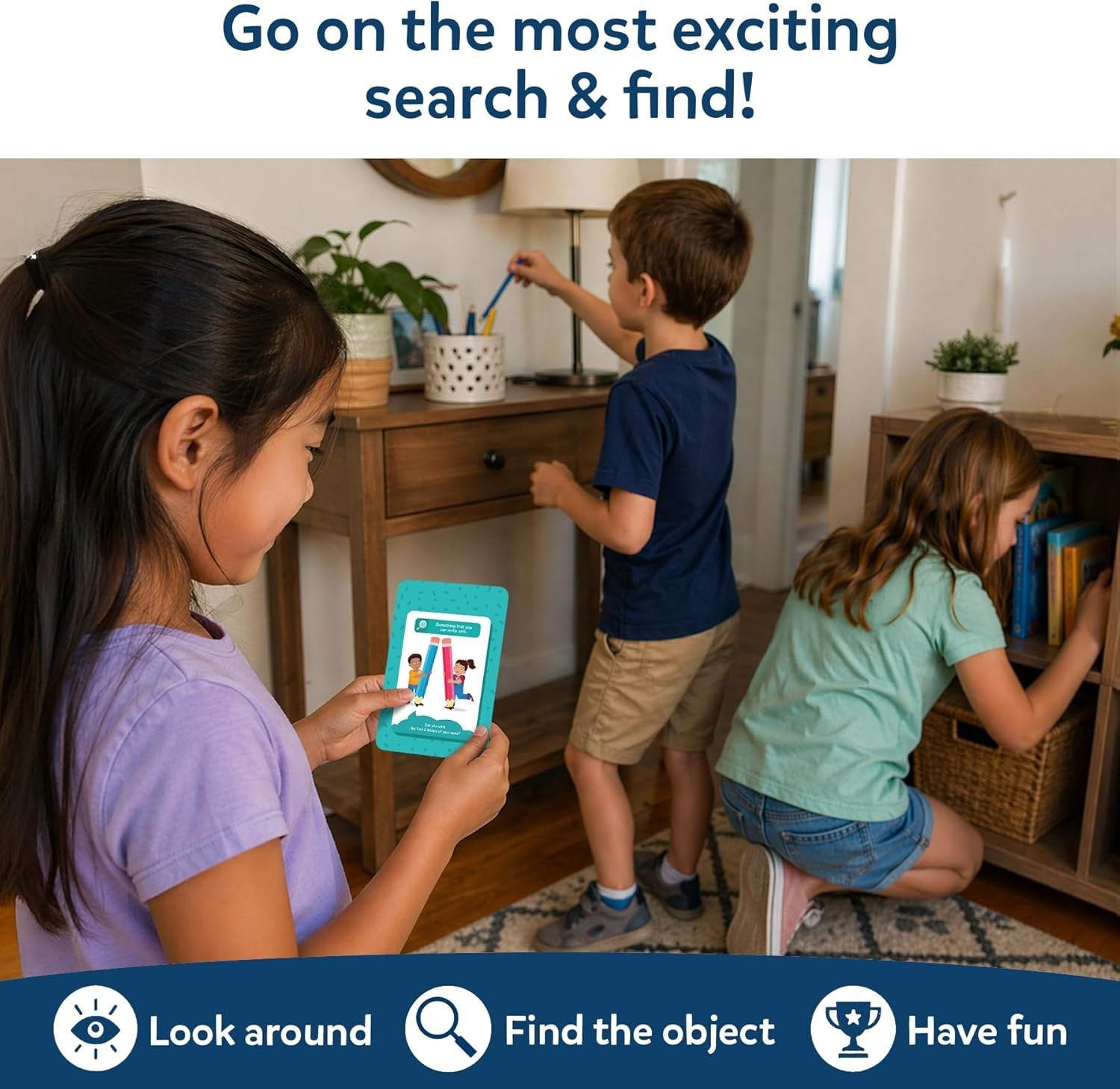 Found It! Educational Scavenger Hunt Card Game for Ages 4-7 – 50 Cards