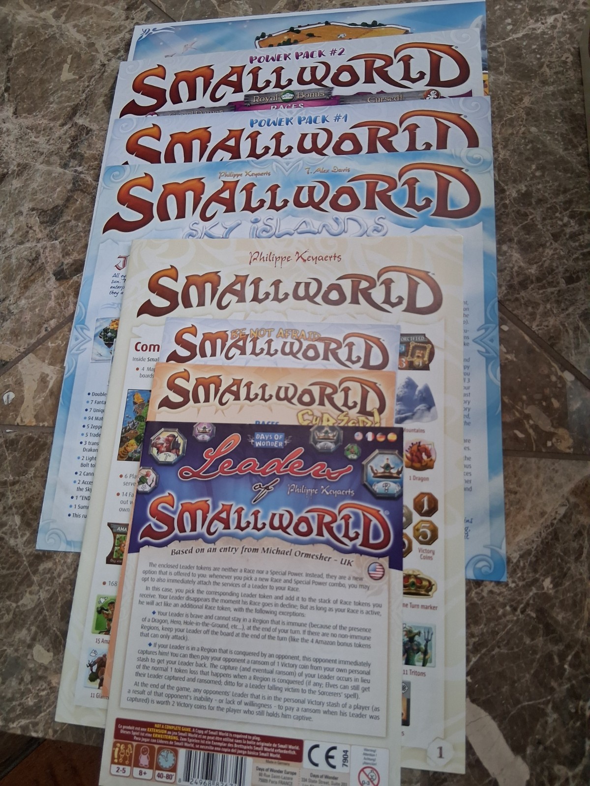 SMALL WORLD Board Game By Fantasy Philippe Keyaerts Days of Wonder EXCELLENT!