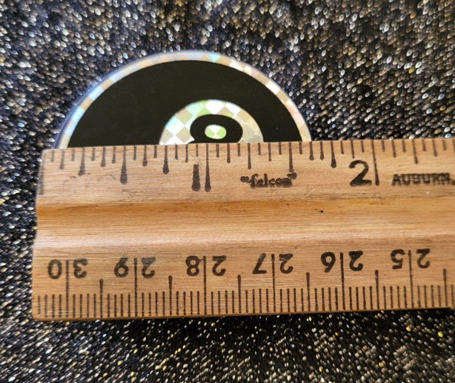 Vintage Heavy Plastic 8-Ball Slammer Pog